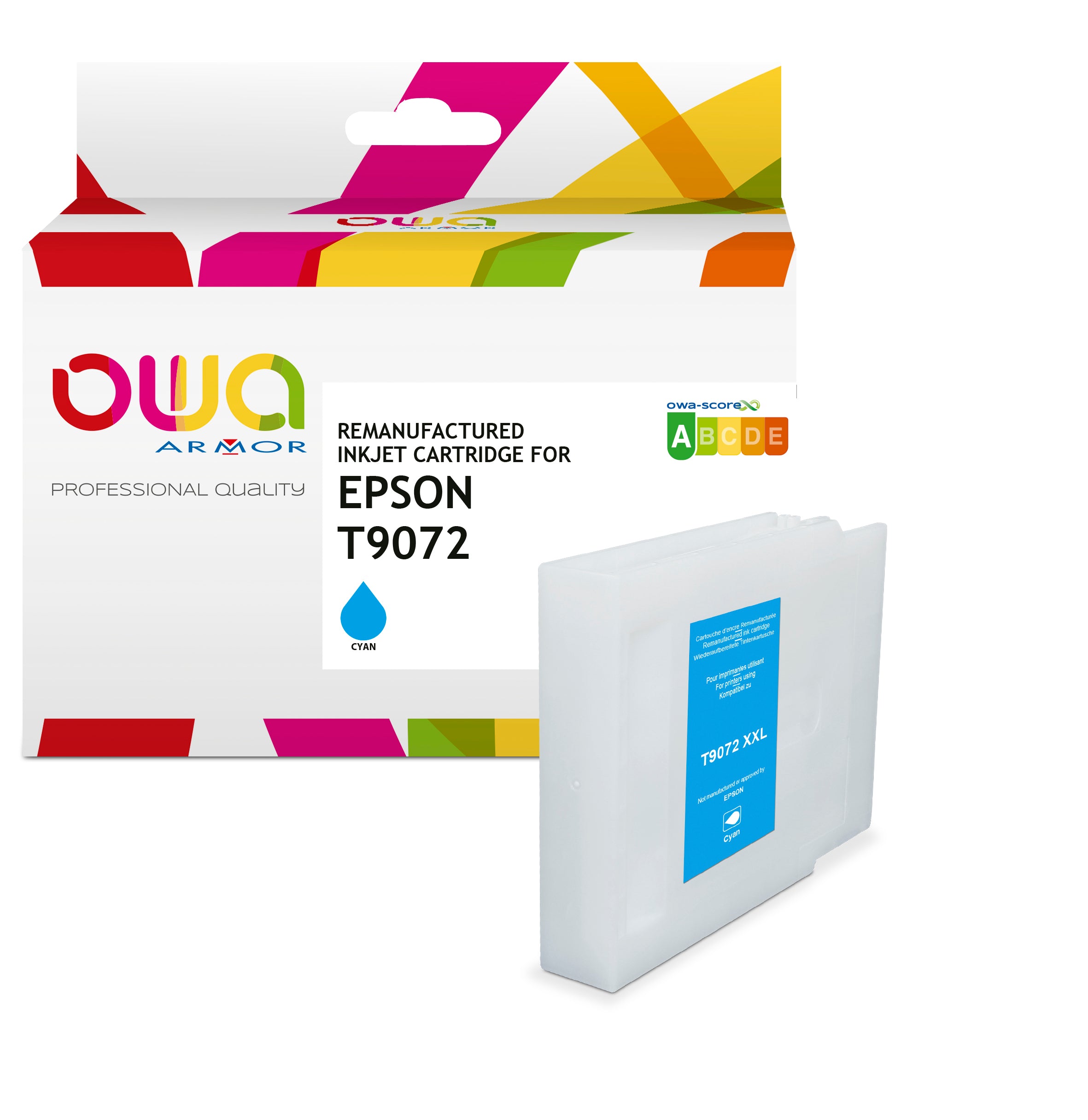 Epson Epson T9072 - Remanufactured Ink Cartridge Owa - High Capacity - Cyan