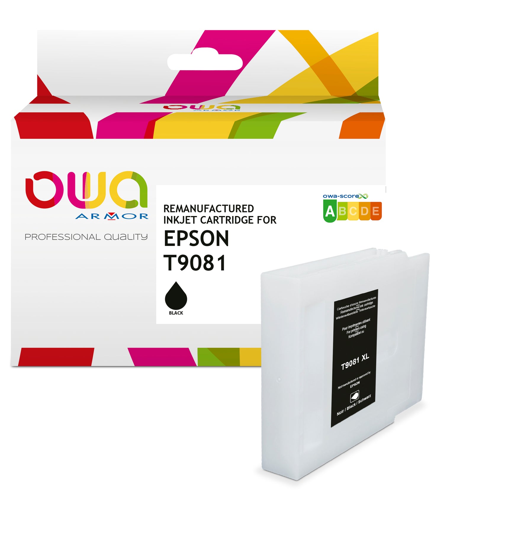 Epson Epson T9081 - Remanufactured Ink Cartridge Owa - High Capacity - Black