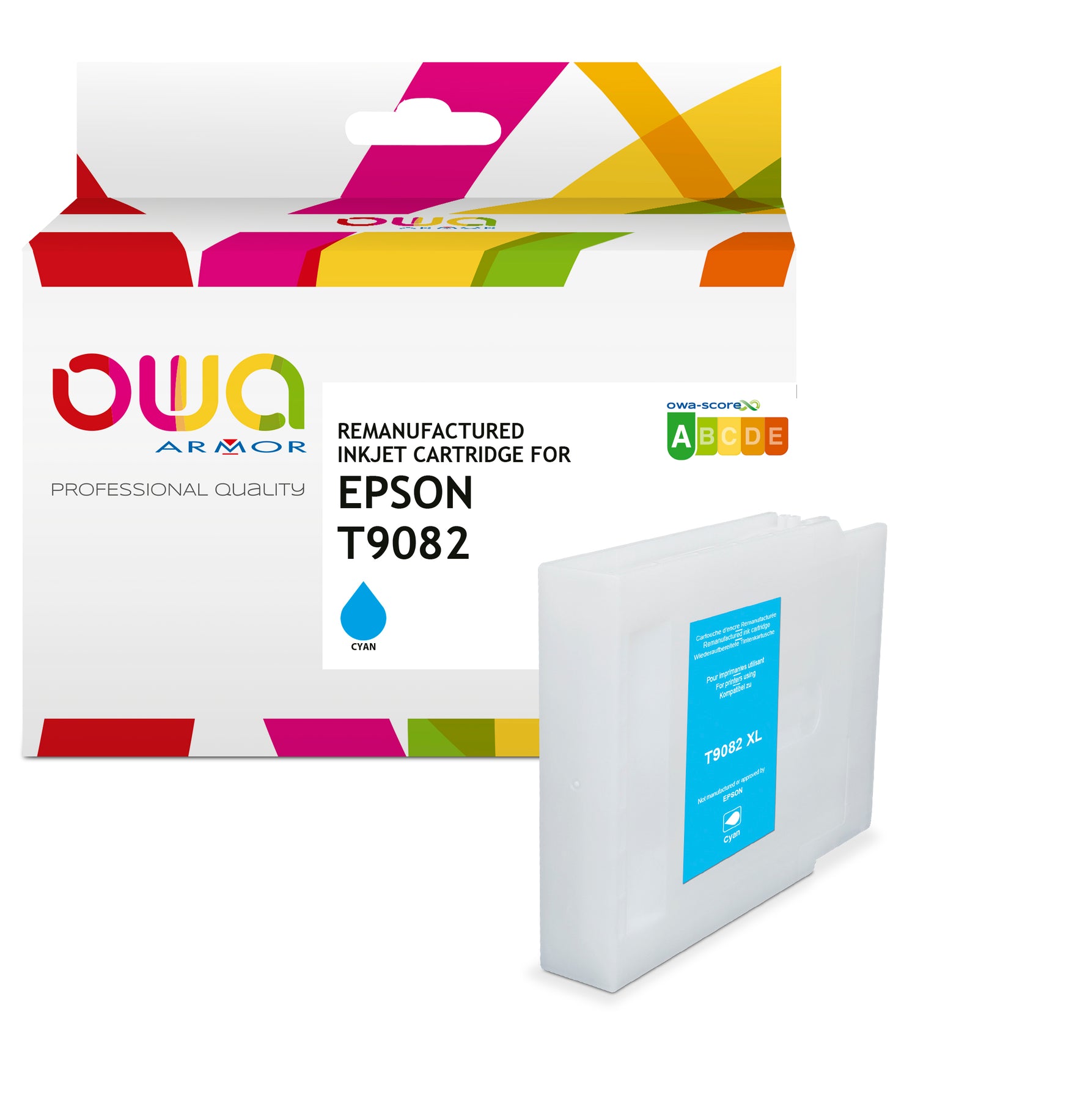 Epson Epson T9082 - Remanufactured Ink Cartridge Owa - High Capacity - Cyan
