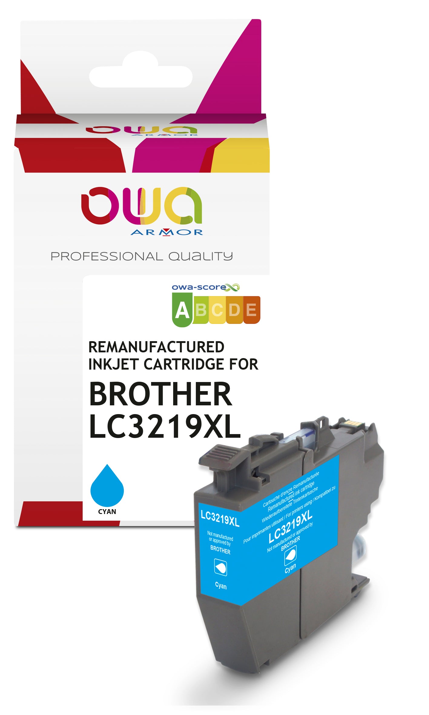Brother Brother Lc-3219Xl - Remanufactured Ink Cartridge Owa - High Capacity - Cyan