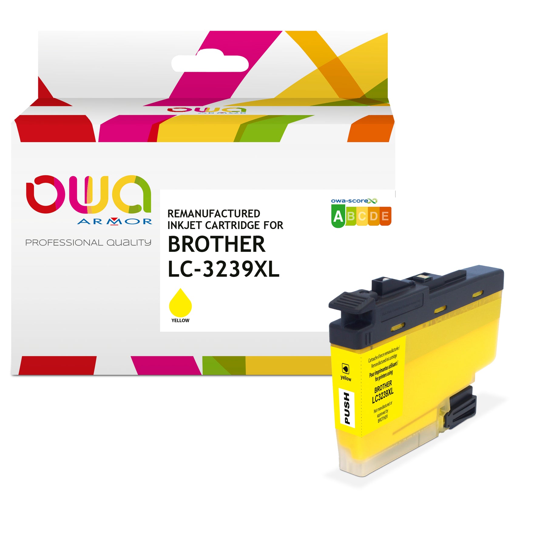 Brother Brother Lc3239xl - Remanufactured Ink Cartridge Owa - High Capacity - Yellow