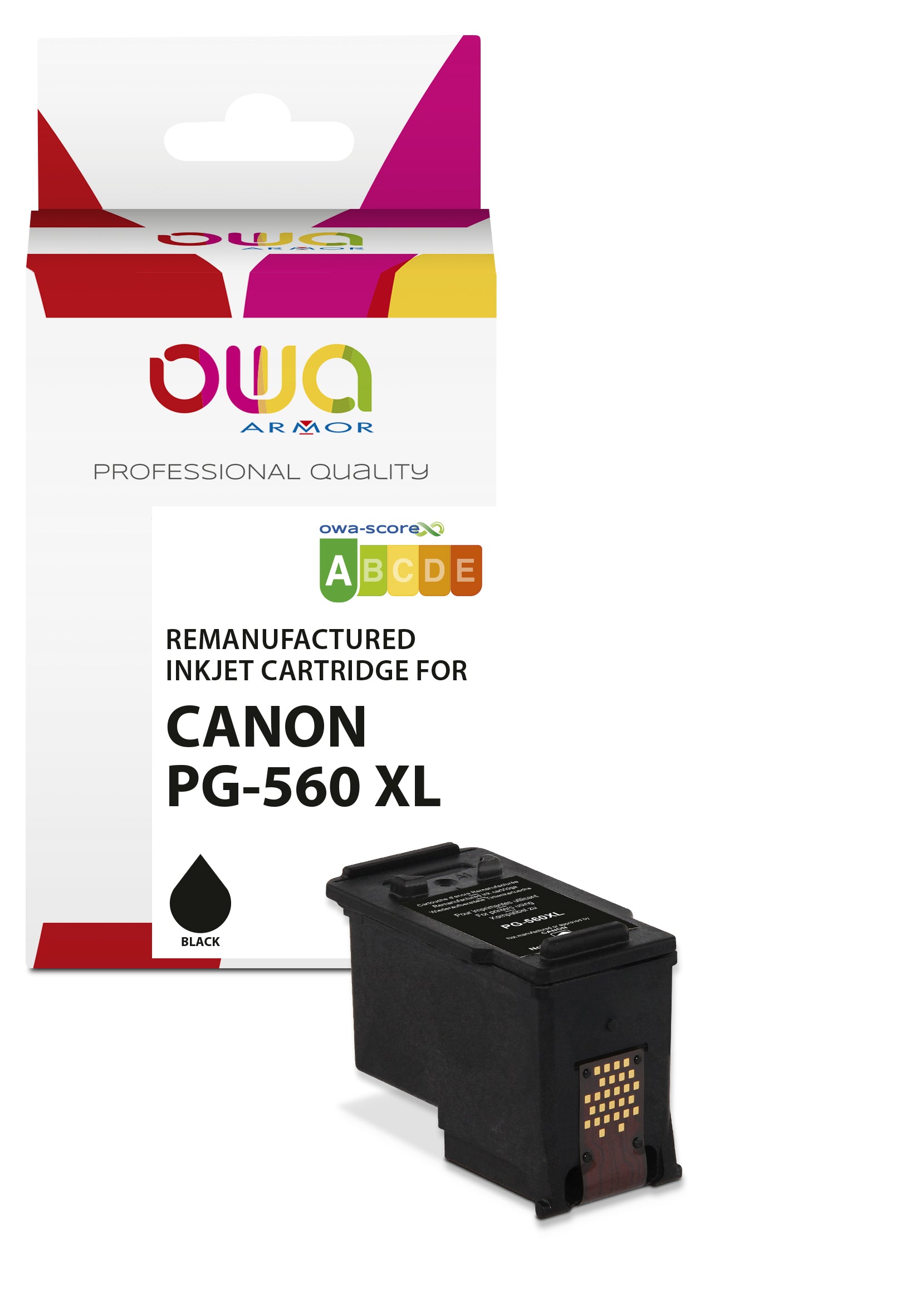 Canon Canon Pg-560 Xl - Remanufactured Ink Cartridge Owa - High Capacity - Black