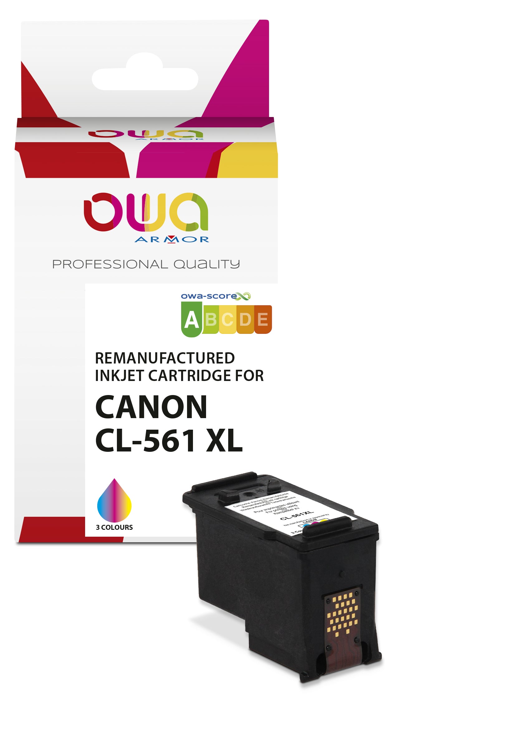 Canon Canon Cl-561 Xl - Remanufactured Ink Cartridge Owa - High Capacity - 3 Colours