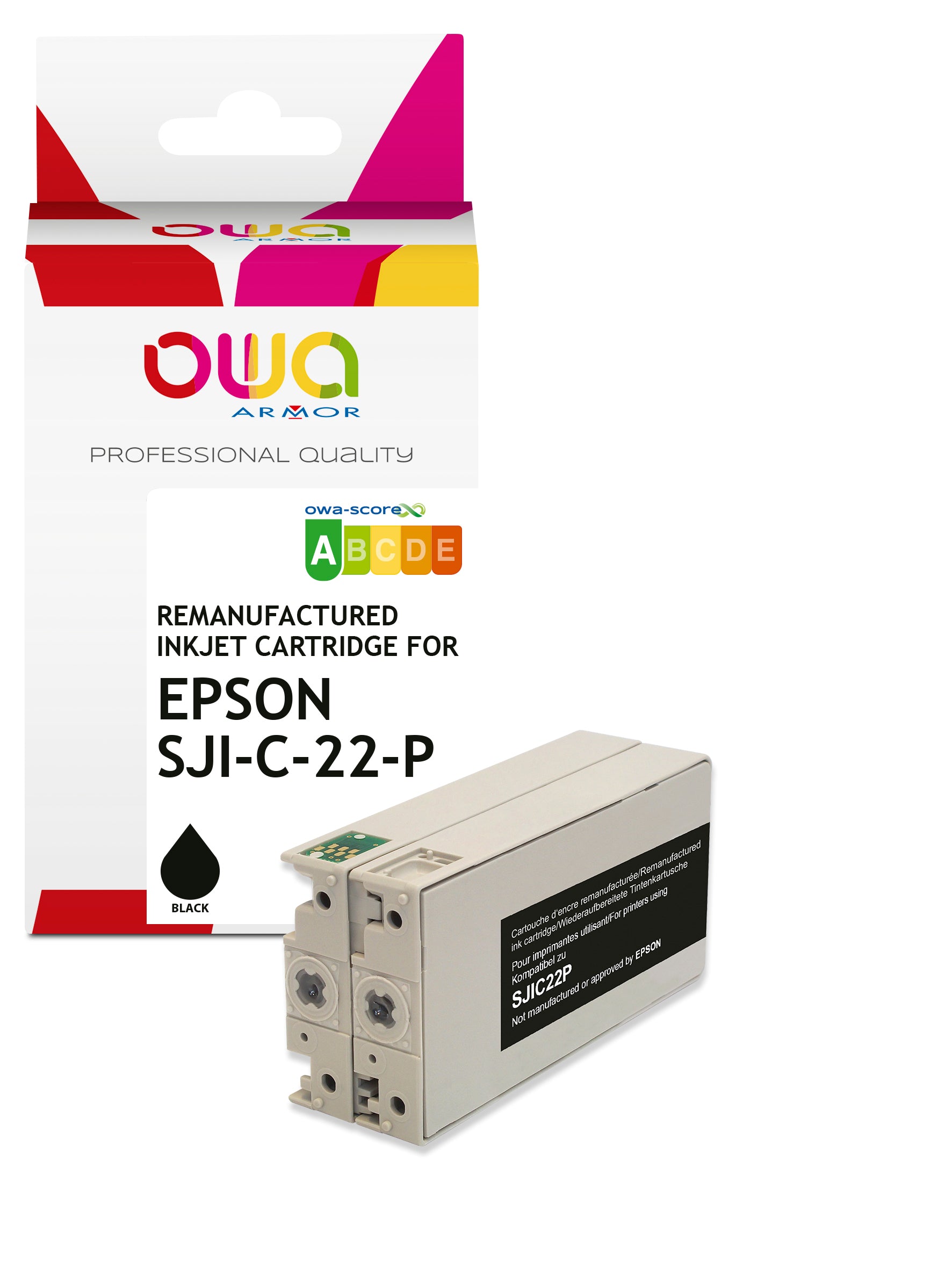 Epson Epson Sji-C-22-P-K - Remanufactured Ink Cartridge Owa - Black