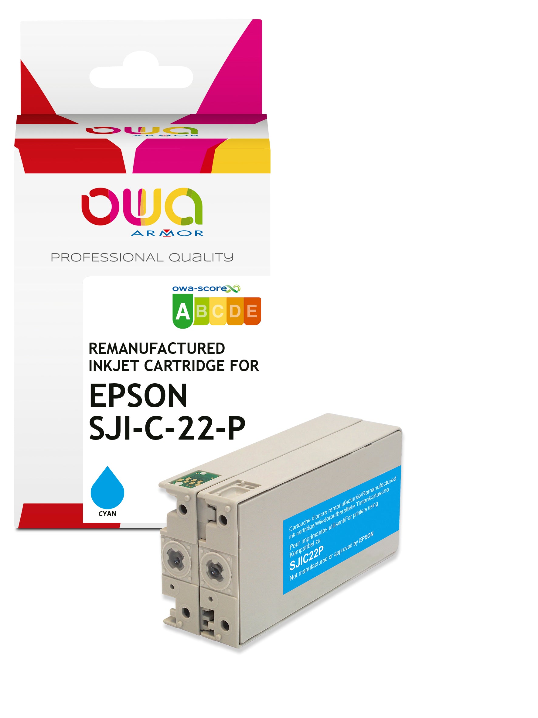 Epson Epson Sji-C-22-P-C - Remanufactured Ink Cartridge Owa - Cyan