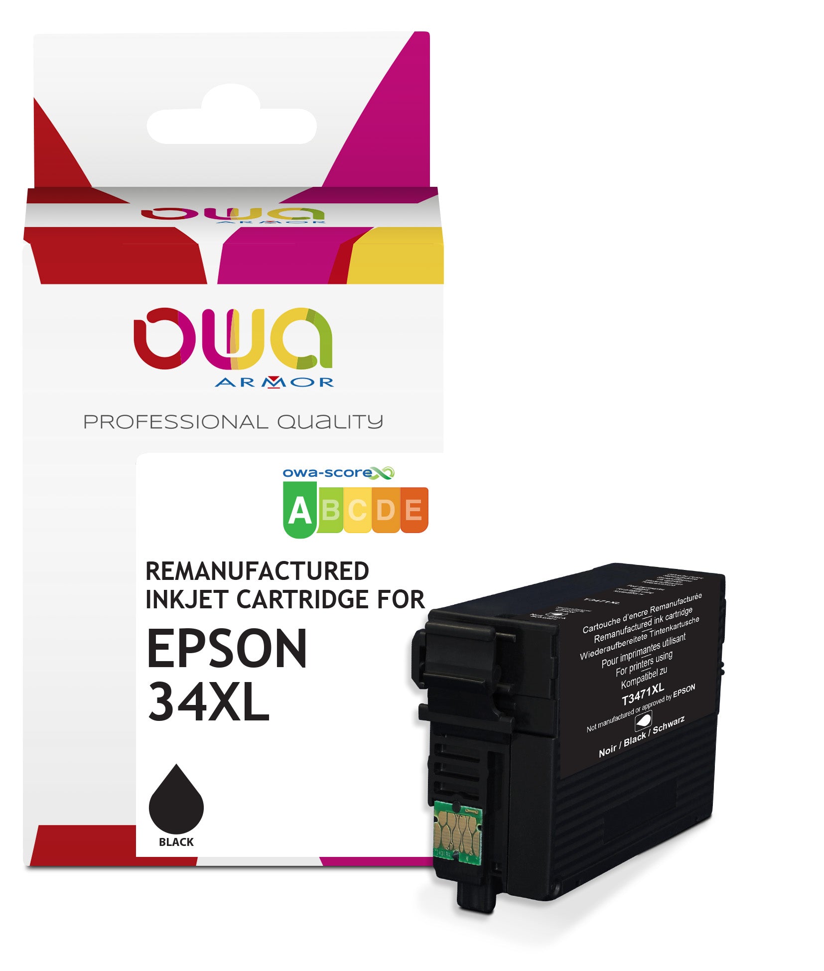 Epson Epson 34_Stdxl - Remanufactured Ink Cartridge Owa - High Capacity - Black