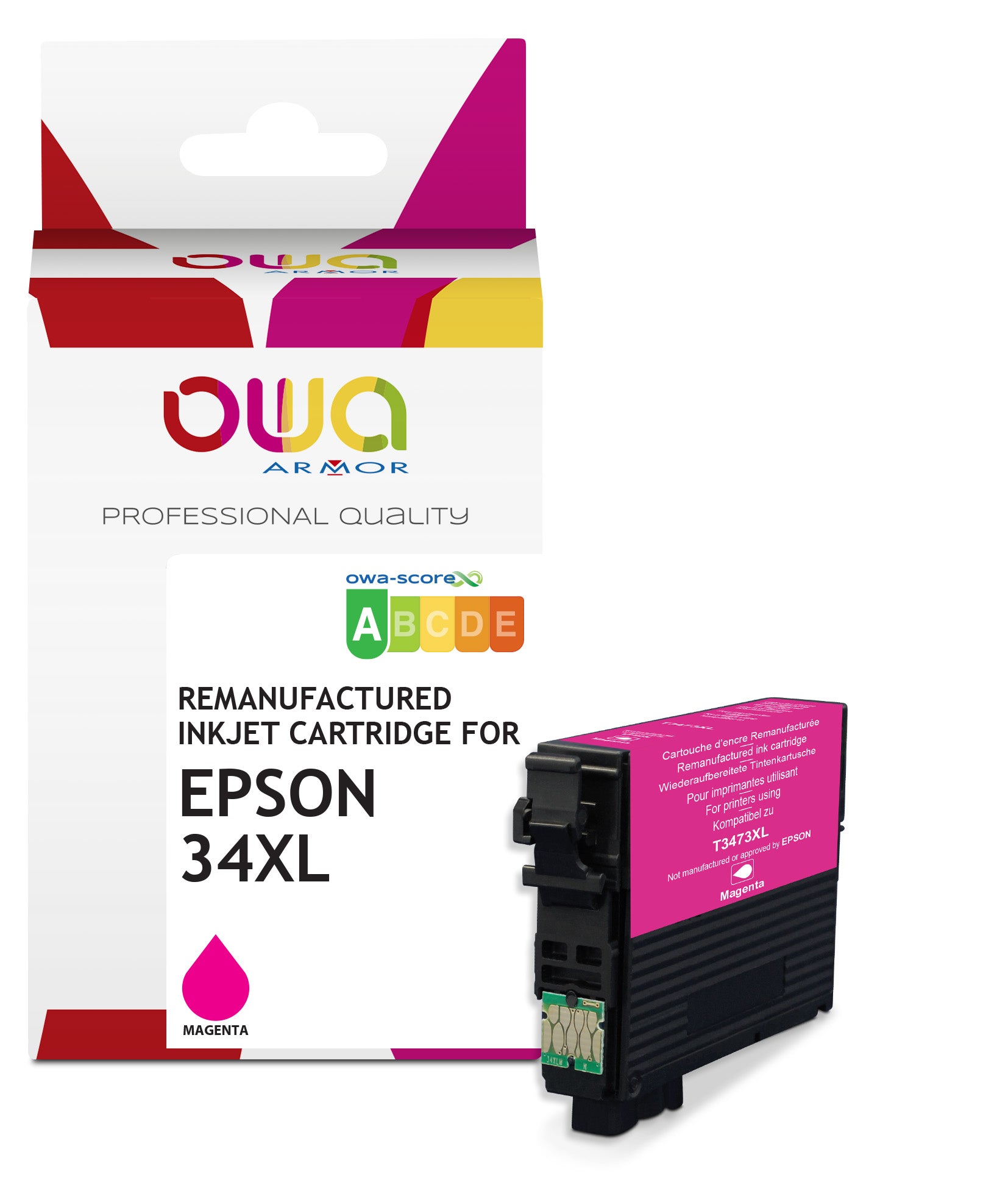 Epson Epson 34_Stdxl - Remanufactured Ink Cartridge Owa - High Capacity - Magenta