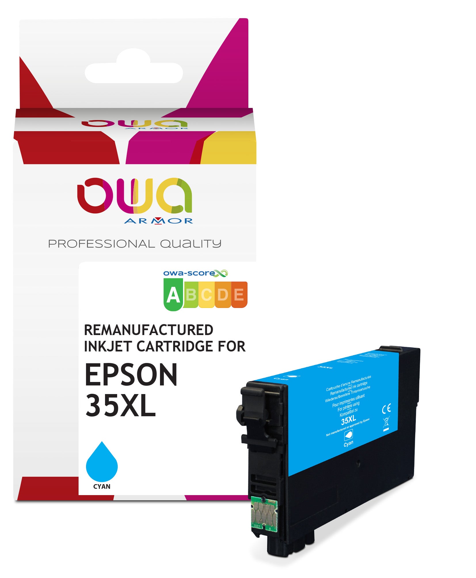 Epson Epson 35_Stdxl - Remanufactured Ink Cartridge Owa - Cyan
