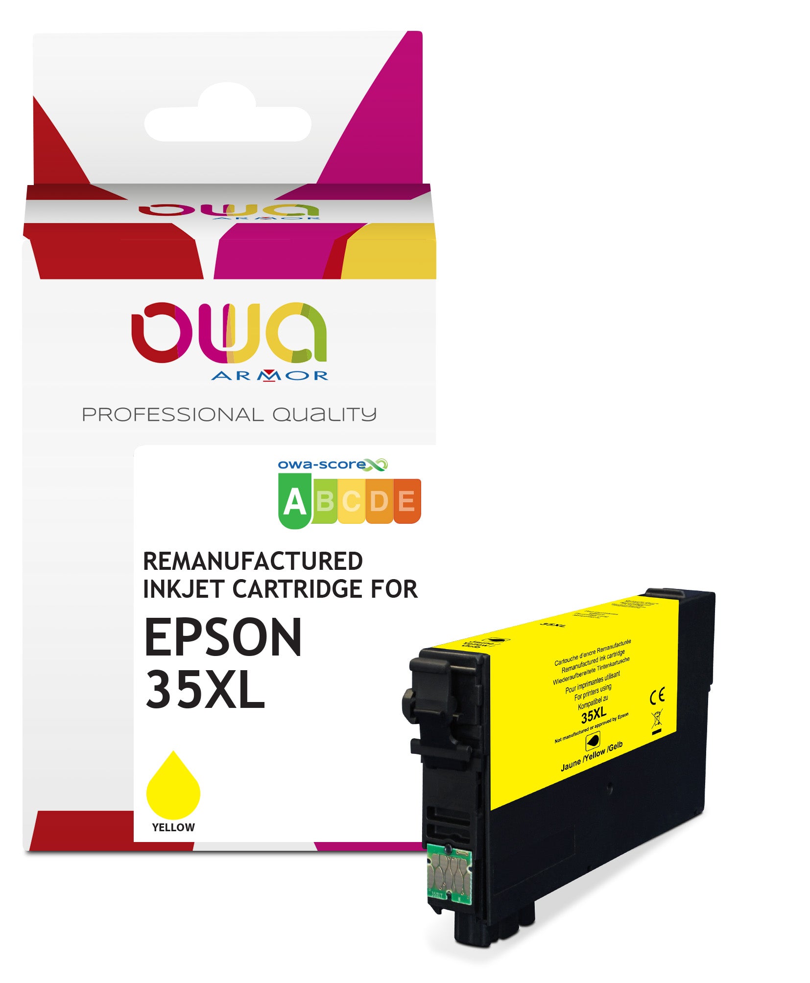 Epson Epson 35_Stdxl - Remanufactured Ink Cartridge Owa - Yellow