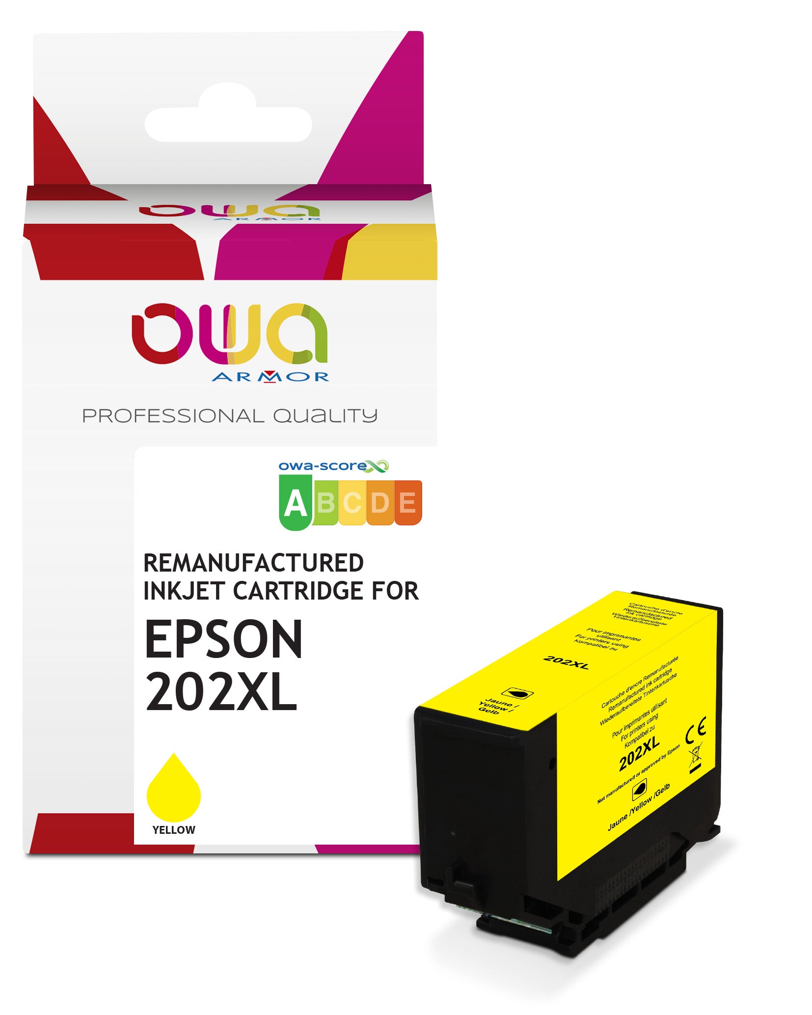Epson Epson 202_Stdxl - Remanufactured Ink Cartridge Owa - Yellow