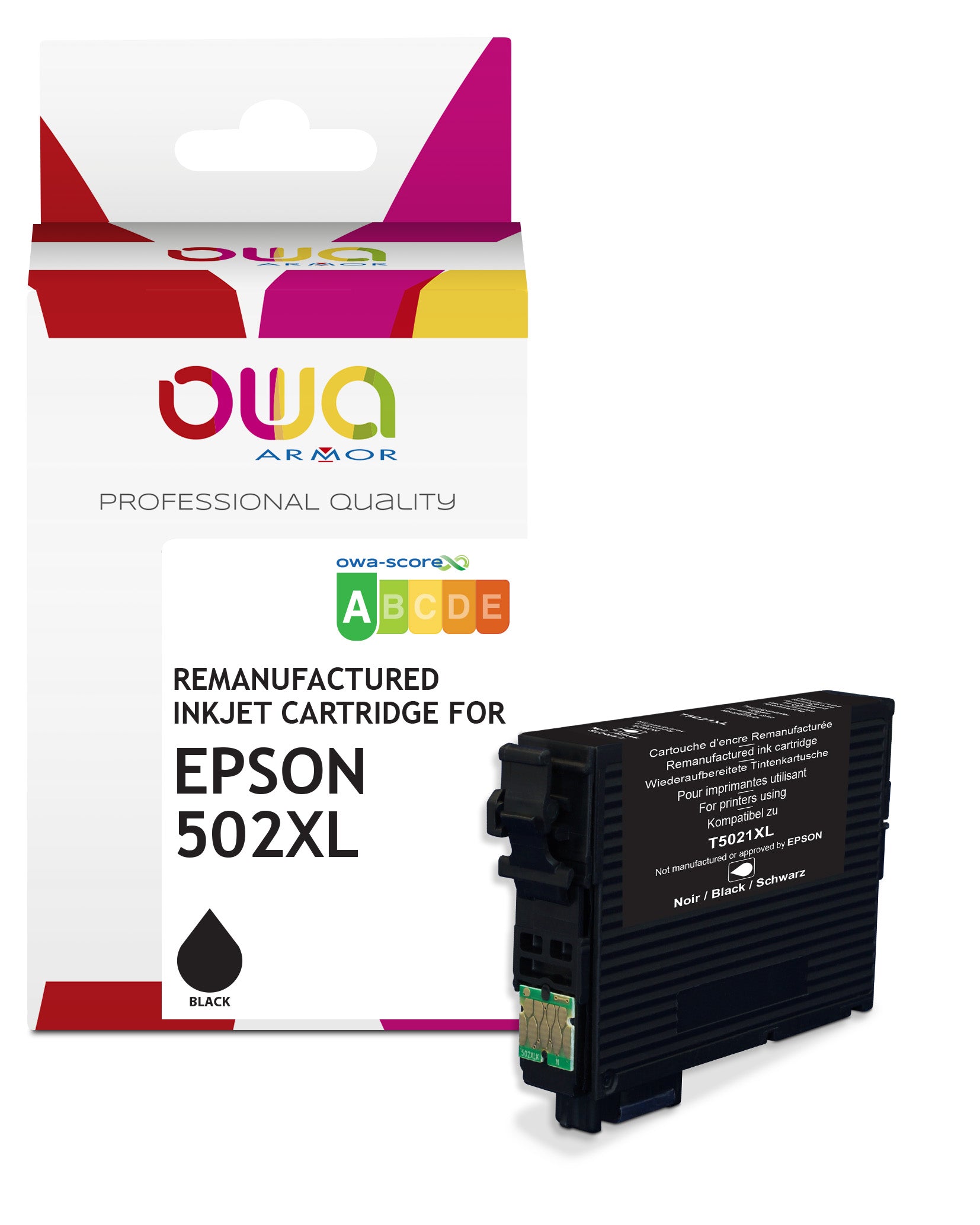 Epson Epson 502Xl - Remanufactured Ink Cartridge Owa - High Capacity - Black