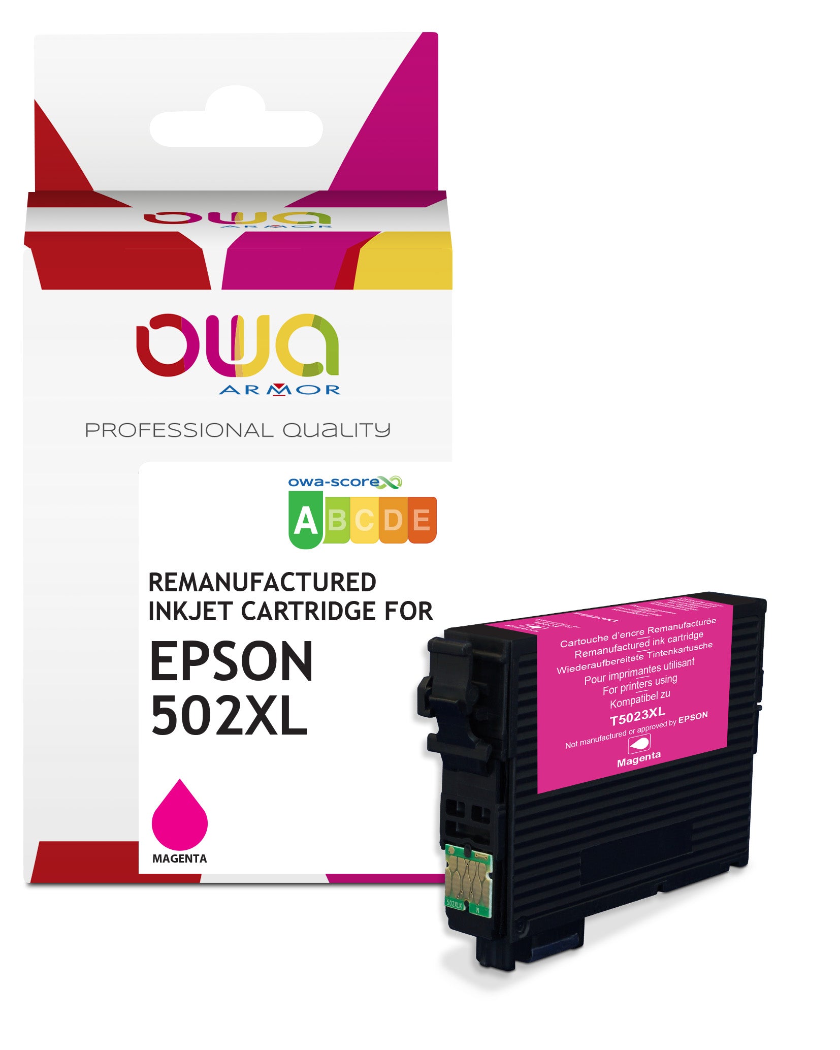Epson Epson 502Xl - Remanufactured Ink Cartridge Owa - High Capacity - Magenta