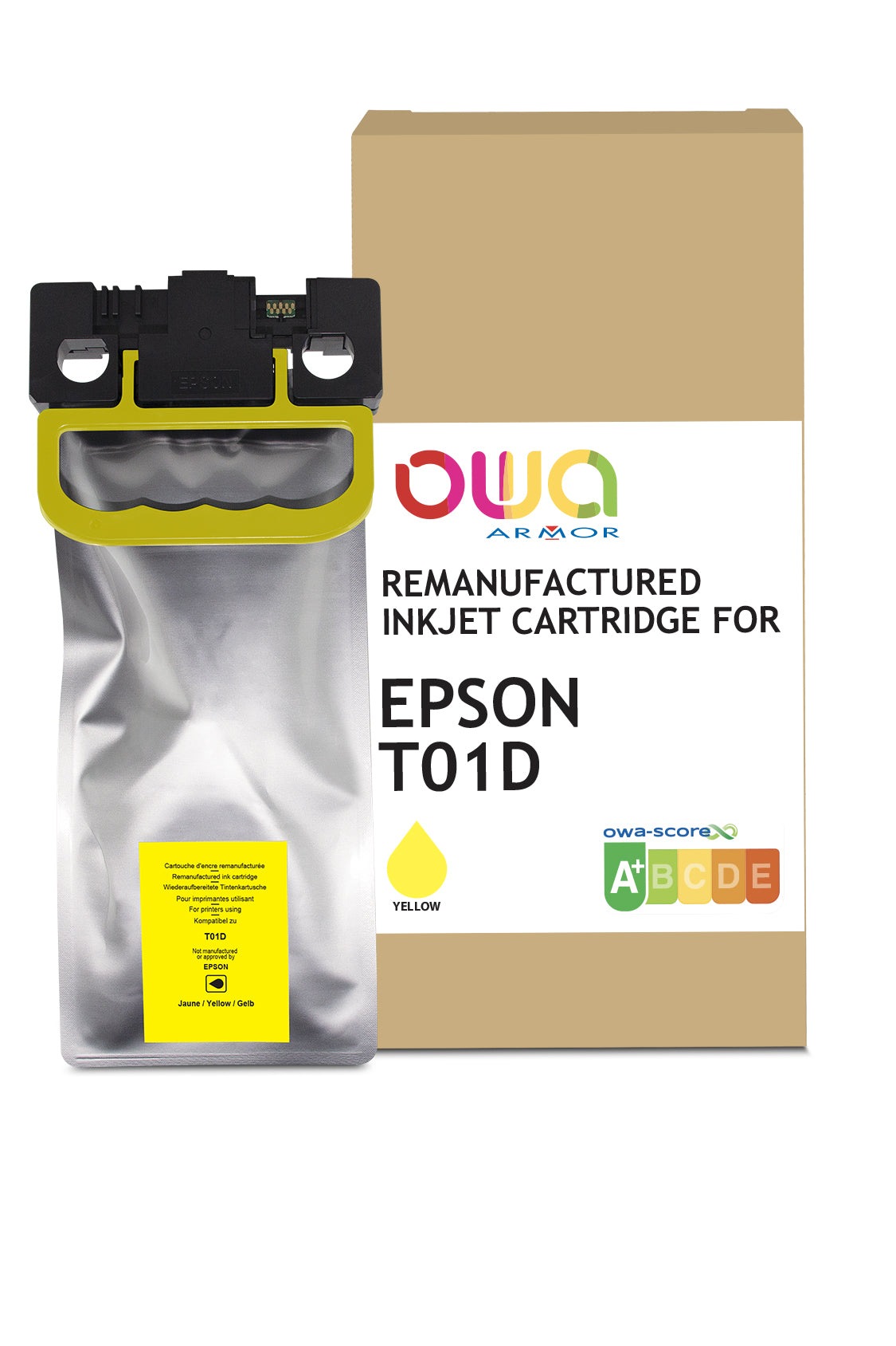 Epson Epson C13t01d400 - Remanufactured Ink Cartridge Owa - Yellow