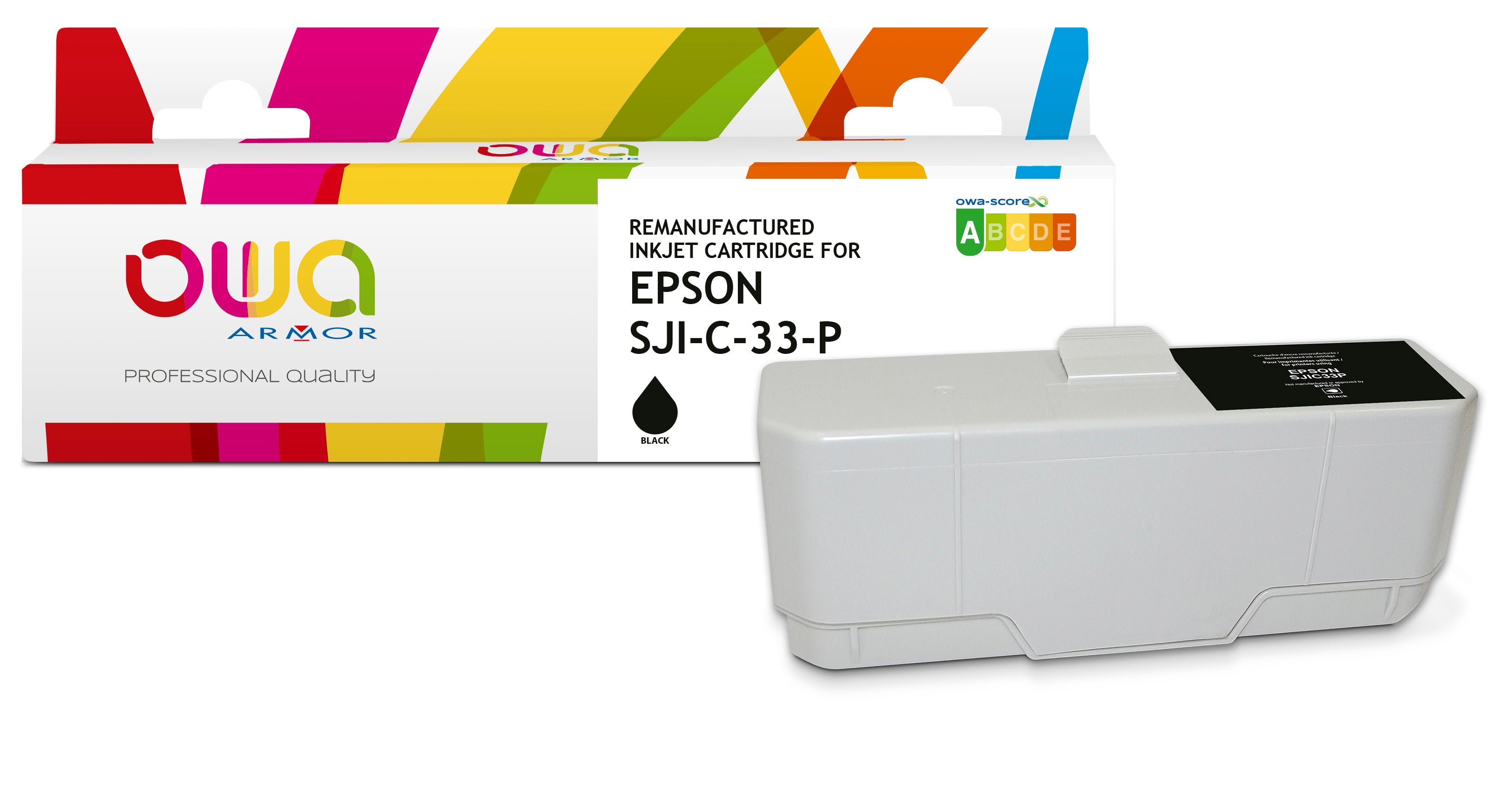 Epson Sjic-33P - Remanufactured Ink Cartridge Owa - Black