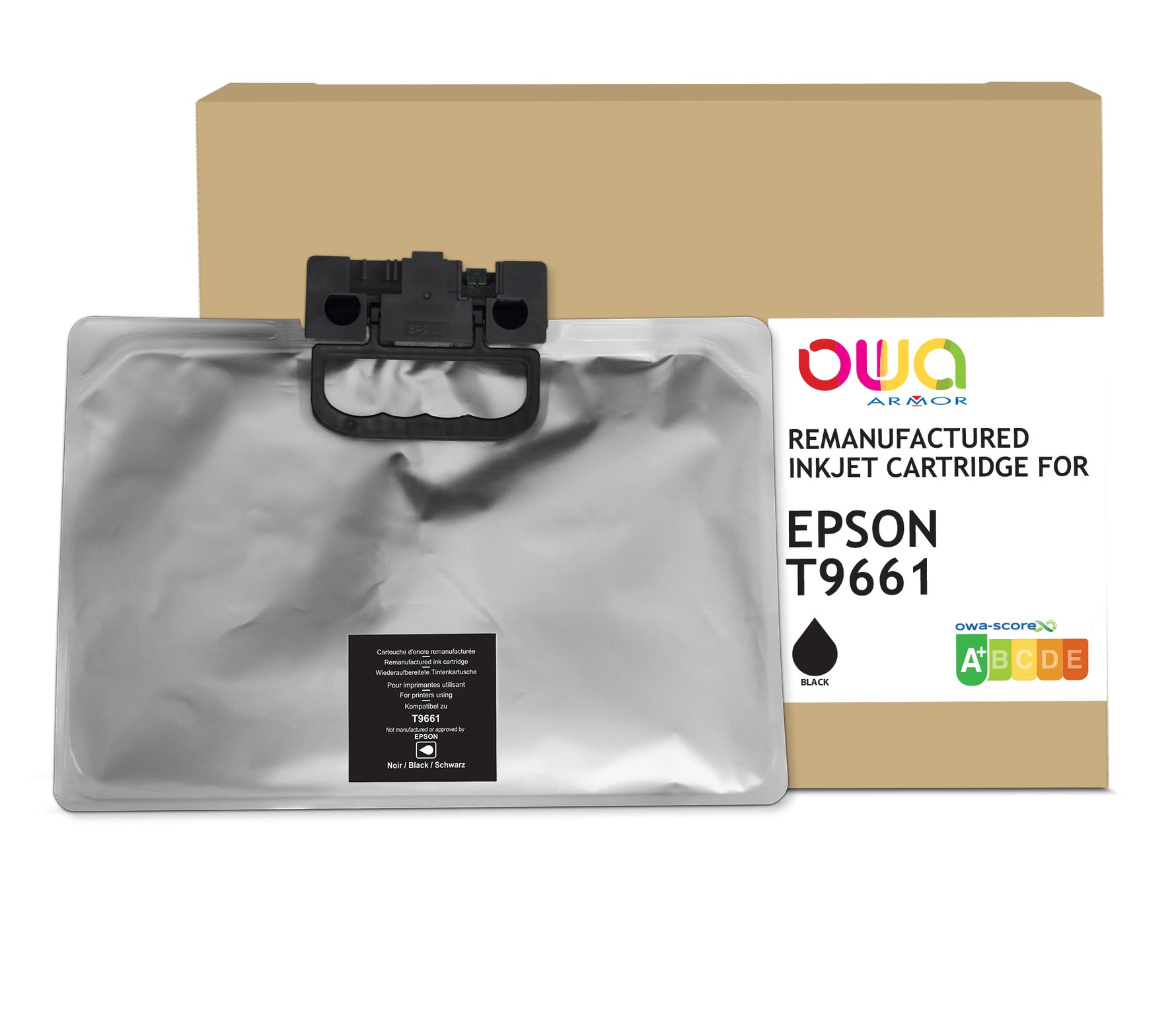 Epson Epson T9661 - Remanufactured Ink Cartridge Owa - High Capacity - Black