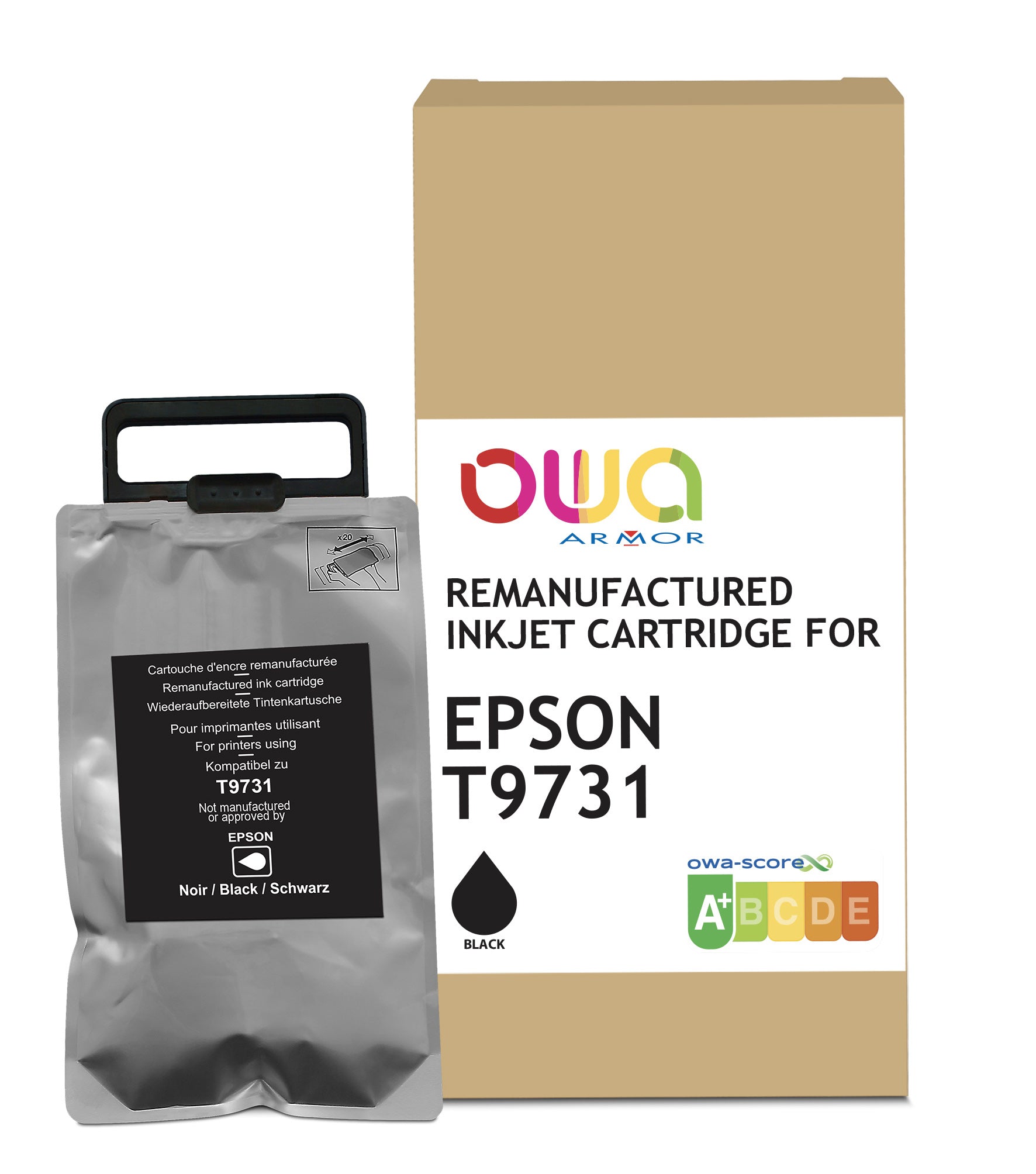 Epson Epson T9731 - Remanufactured Ink Cartridge Owa - Black