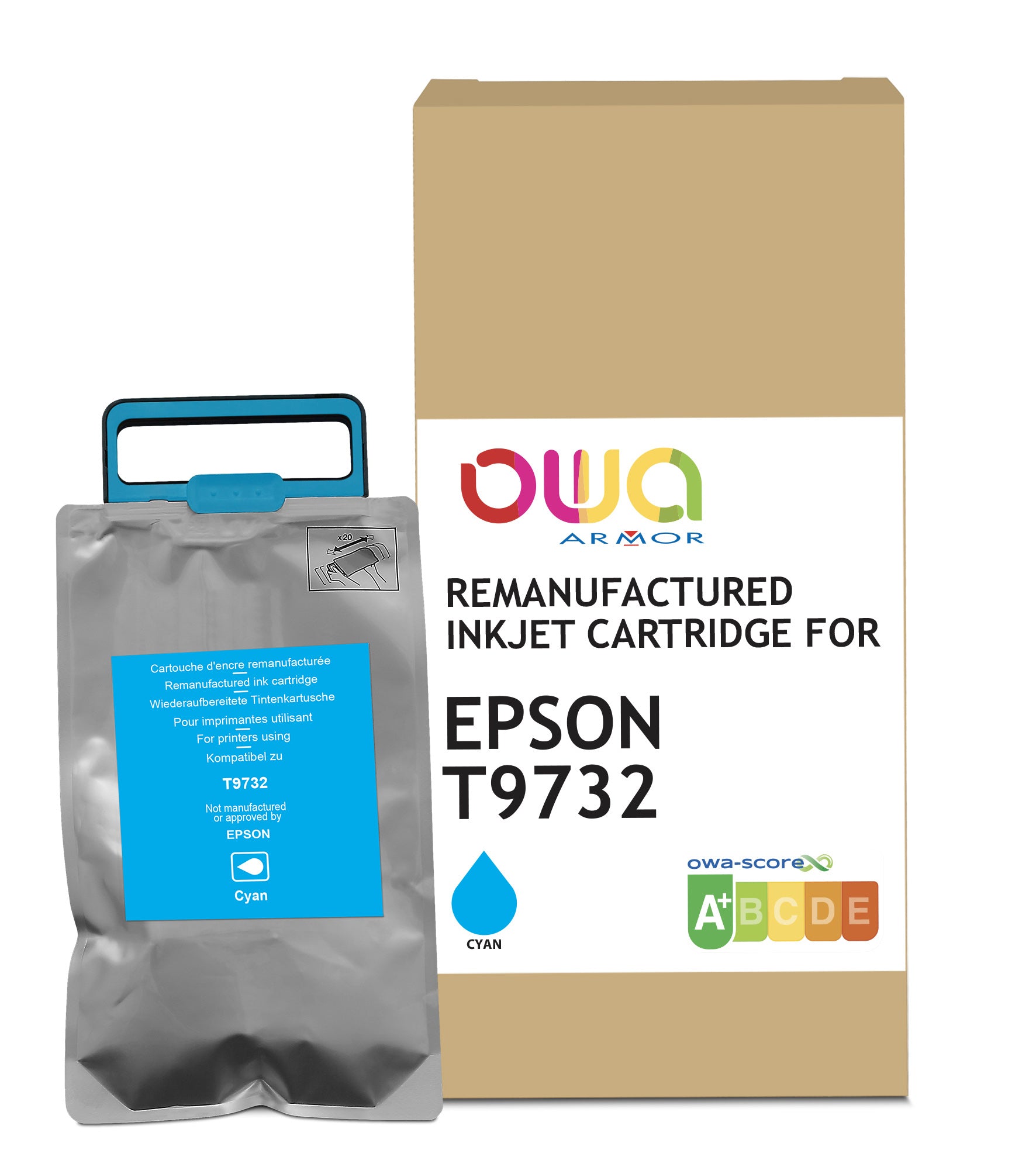 Epson Epson T9732 - Remanufactured Ink Cartridge Owa - Cyan