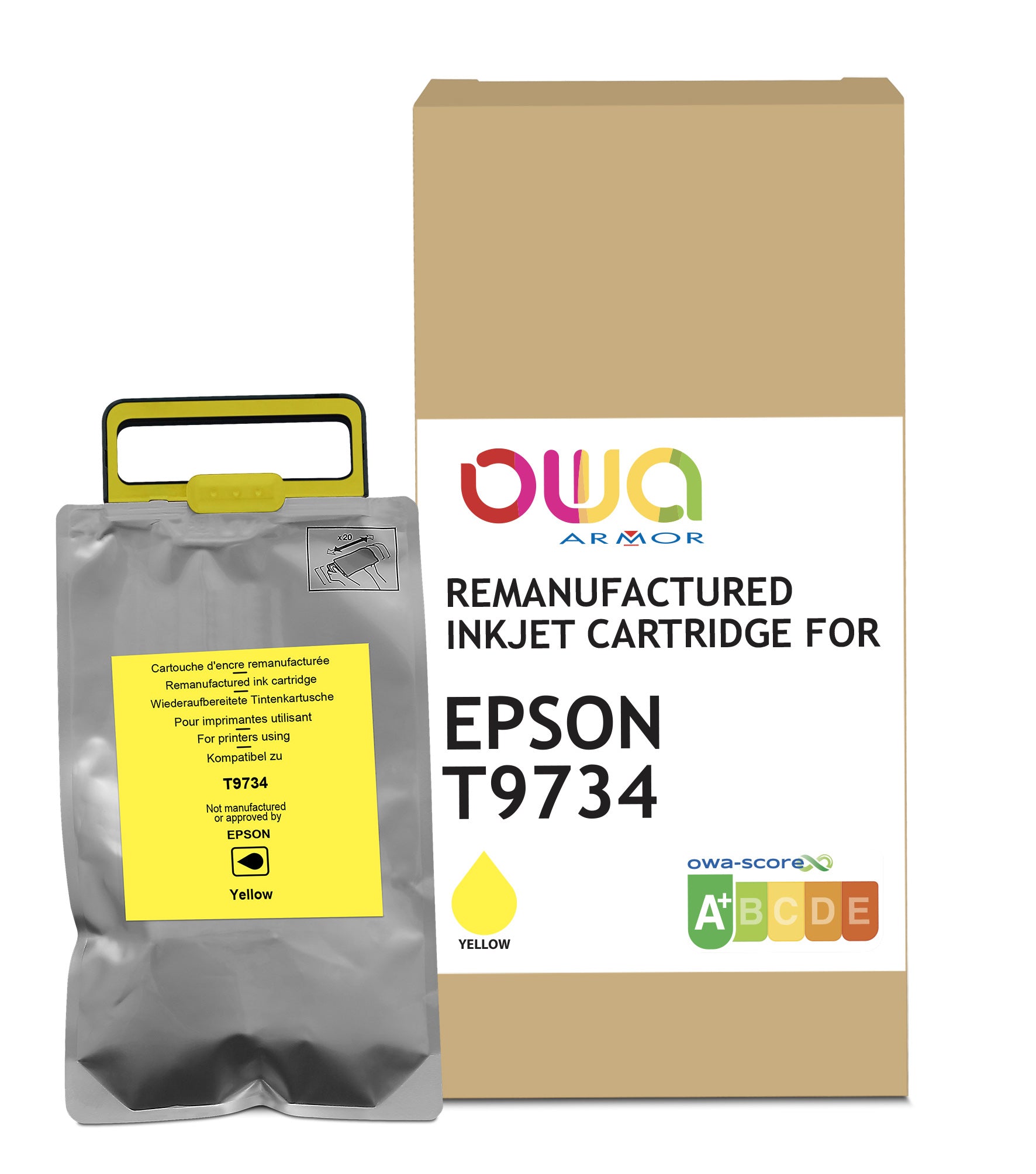 Epson Epson T9734 - Remanufactured Ink Cartridge Owa - Yellow
