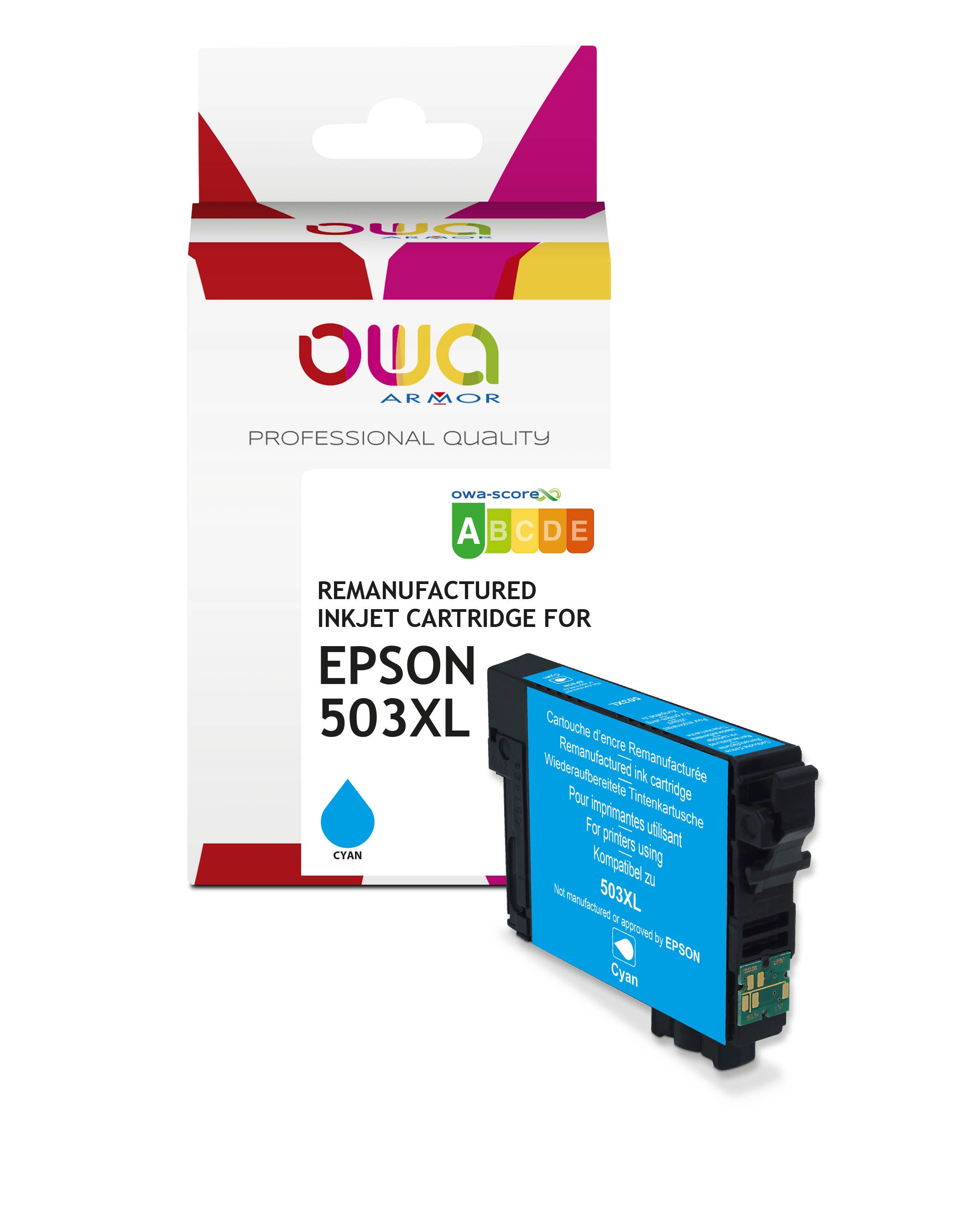 Epson Epson 503_Stdxl - Remanufactured Ink Cartridge Owa - High Capacity - Cyan