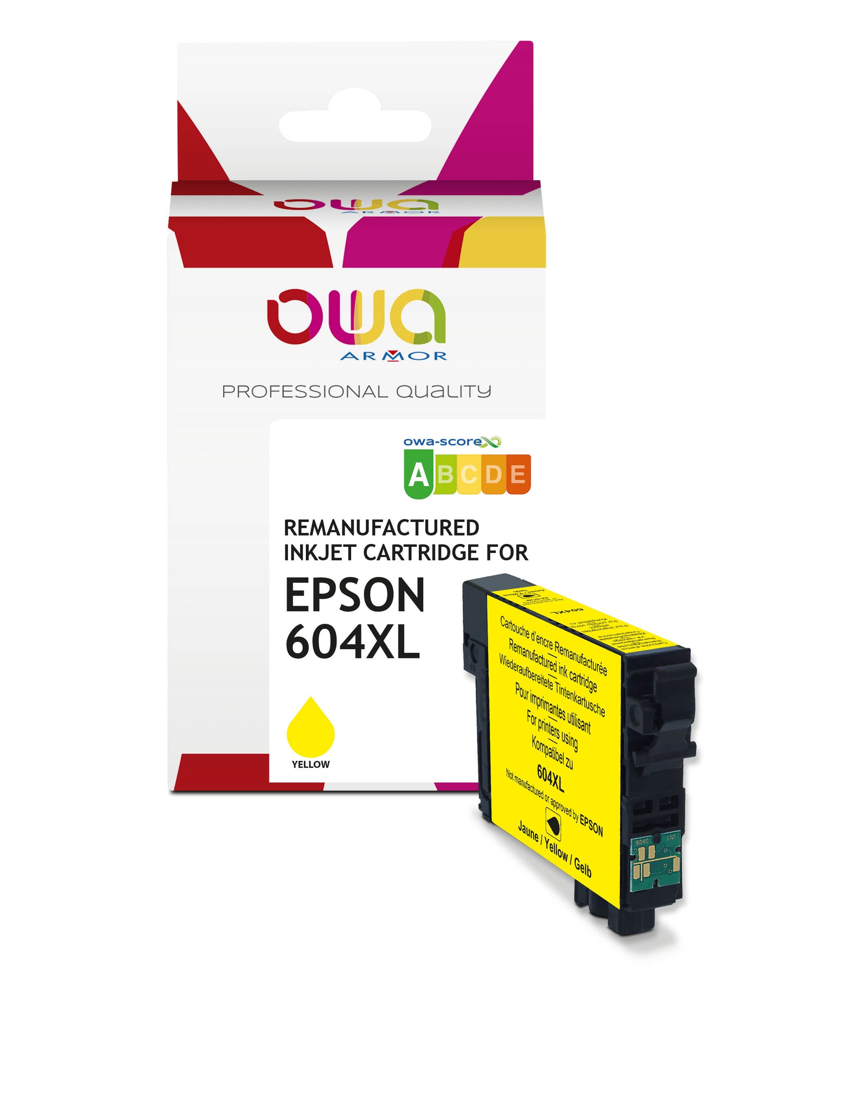 Epson Epson 604_Stdxl - Remanufactured Ink Cartridge Owa - High Capacity - Yellow