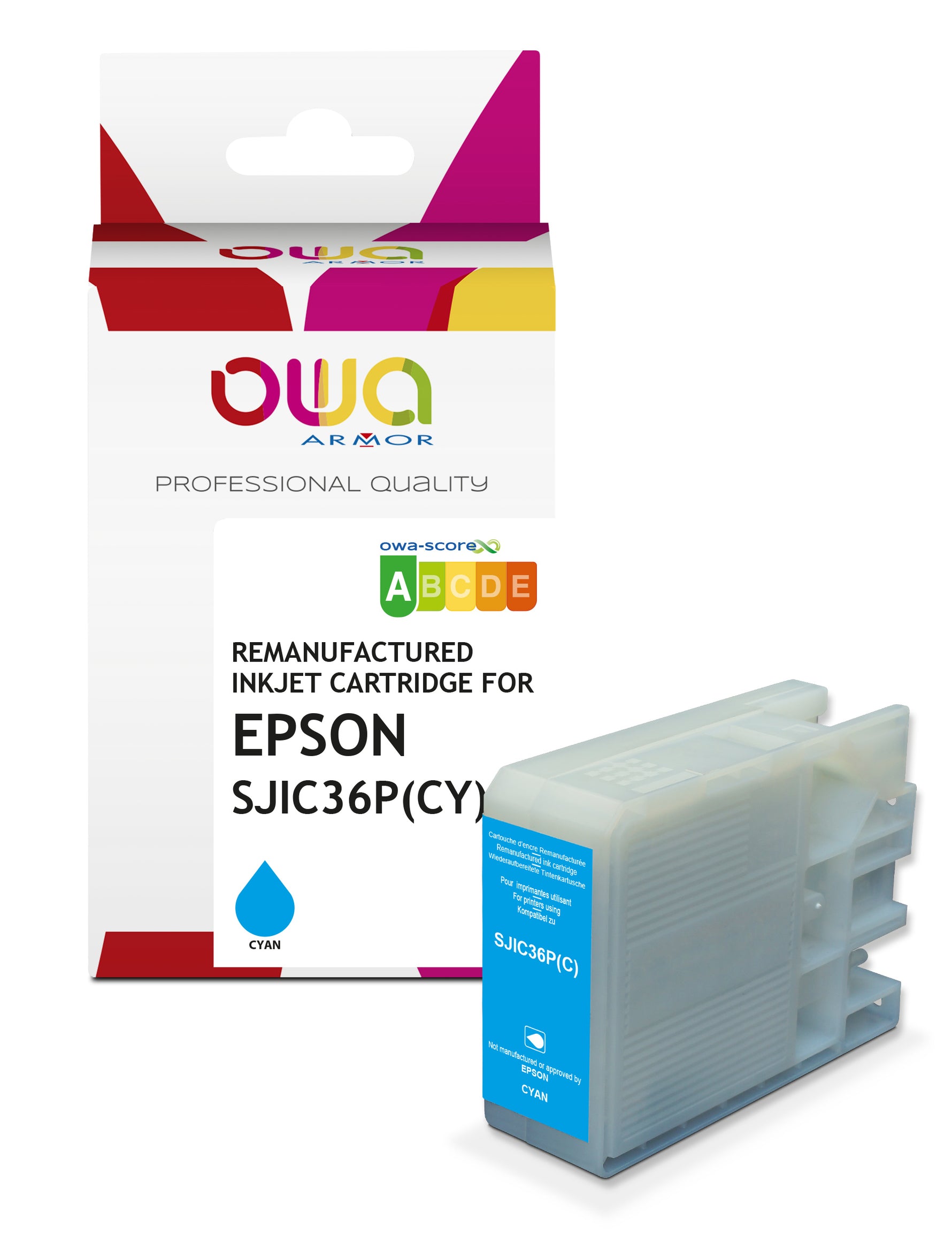 Epson Epson C13t44c240 - Remanufactured Ink Cartridge Owa - Cyan