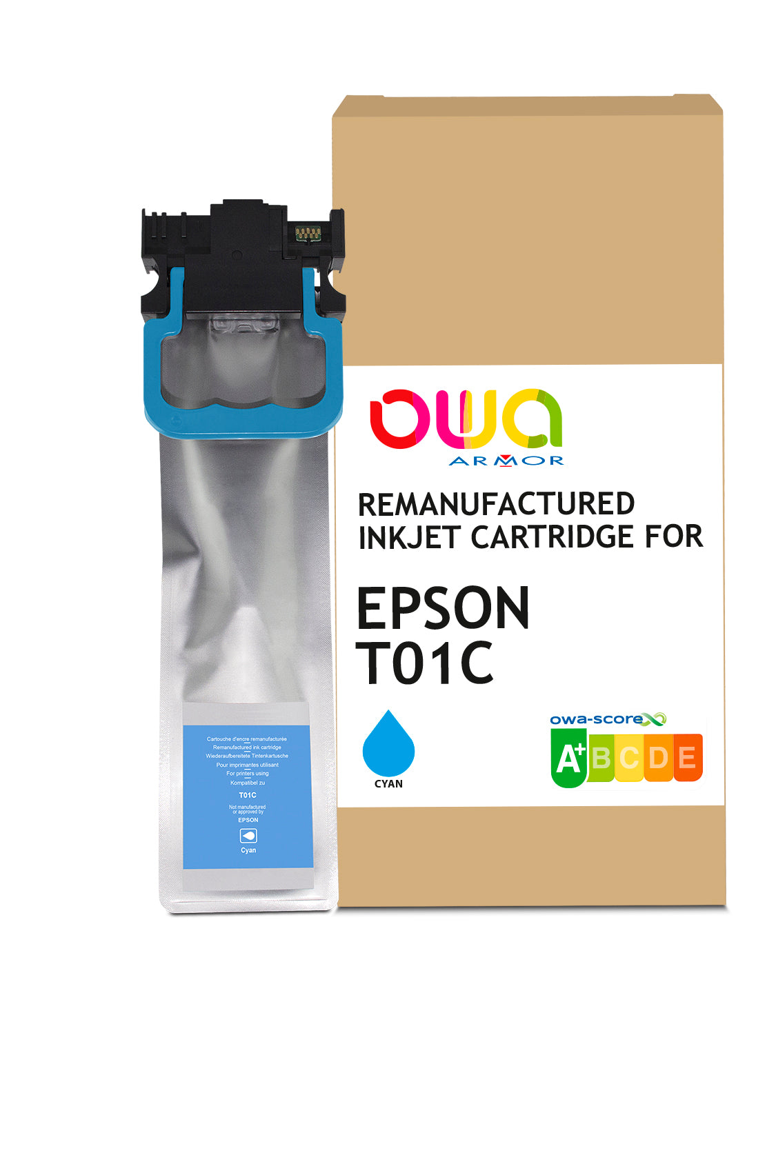 Epson Epson C13t01c200 - Remanufactured Ink Cartridge Owa - Cyan