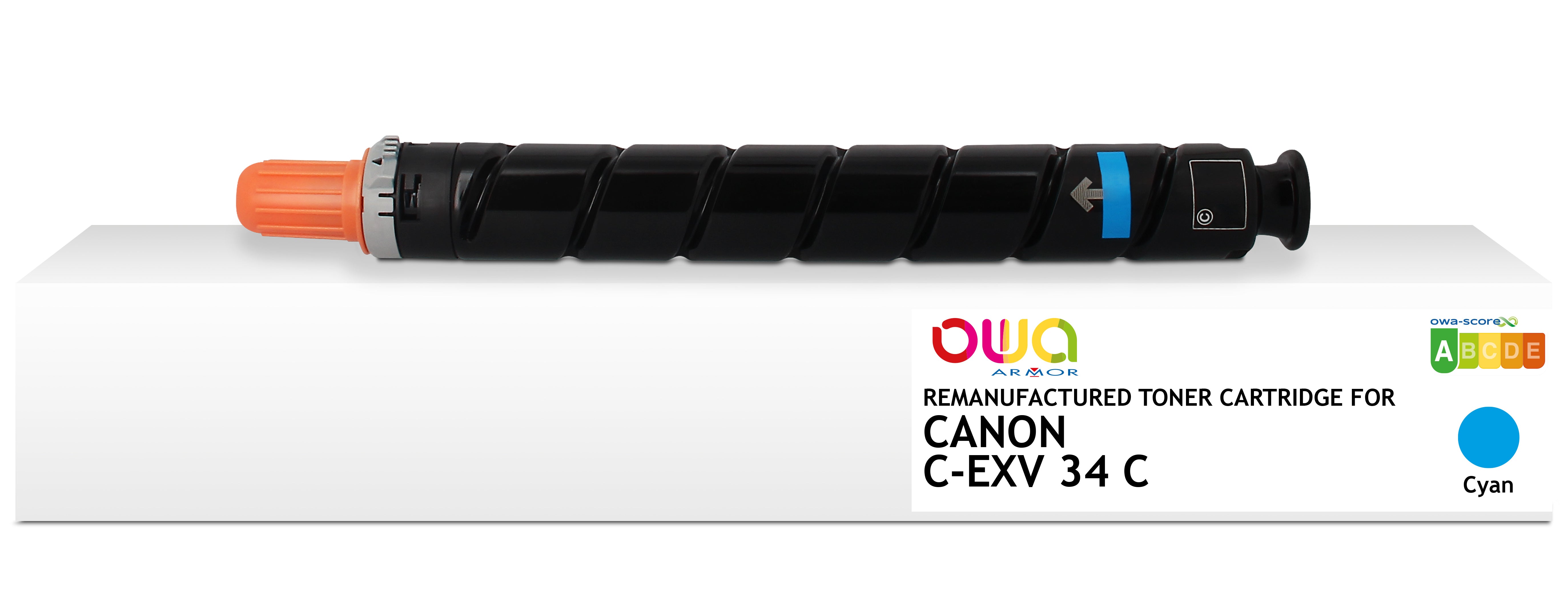 Canon Canon C-Exv34 C - Remanufactured Toner Owa - Cyan