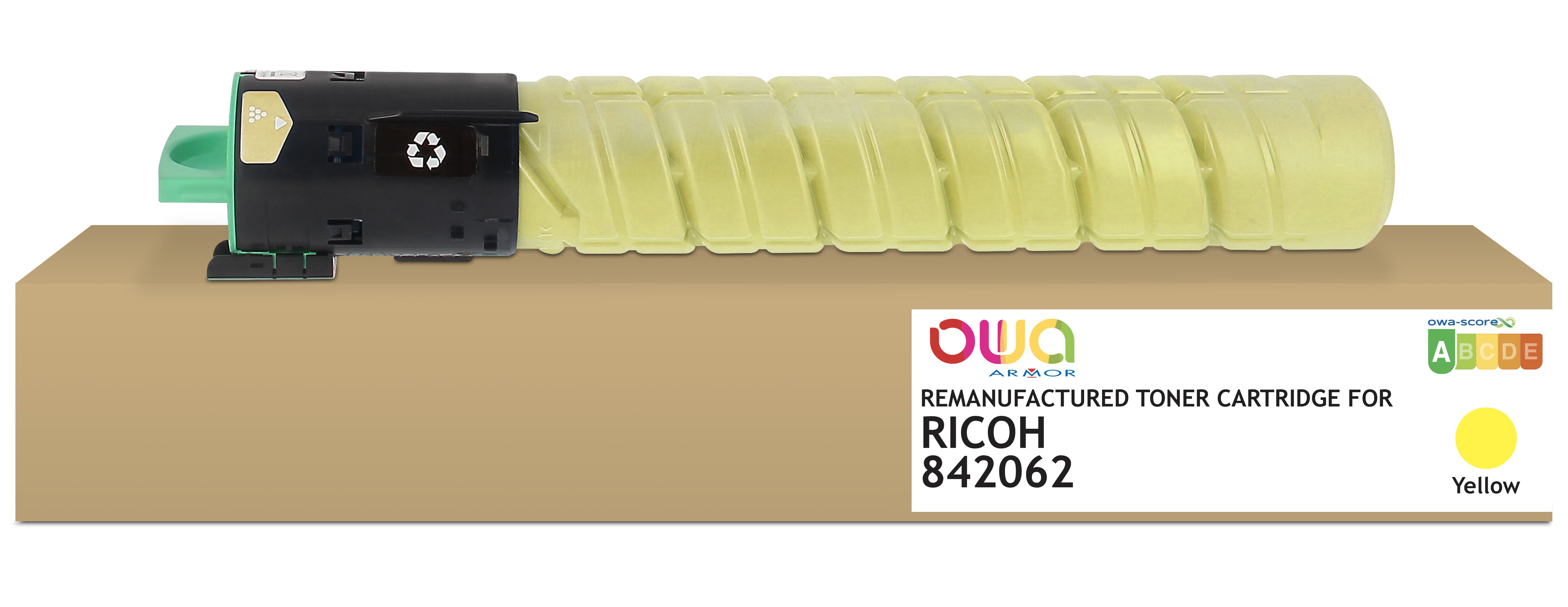 Ricoh Ricoh 842062 - Remanufactured Toner Owa - Yellow