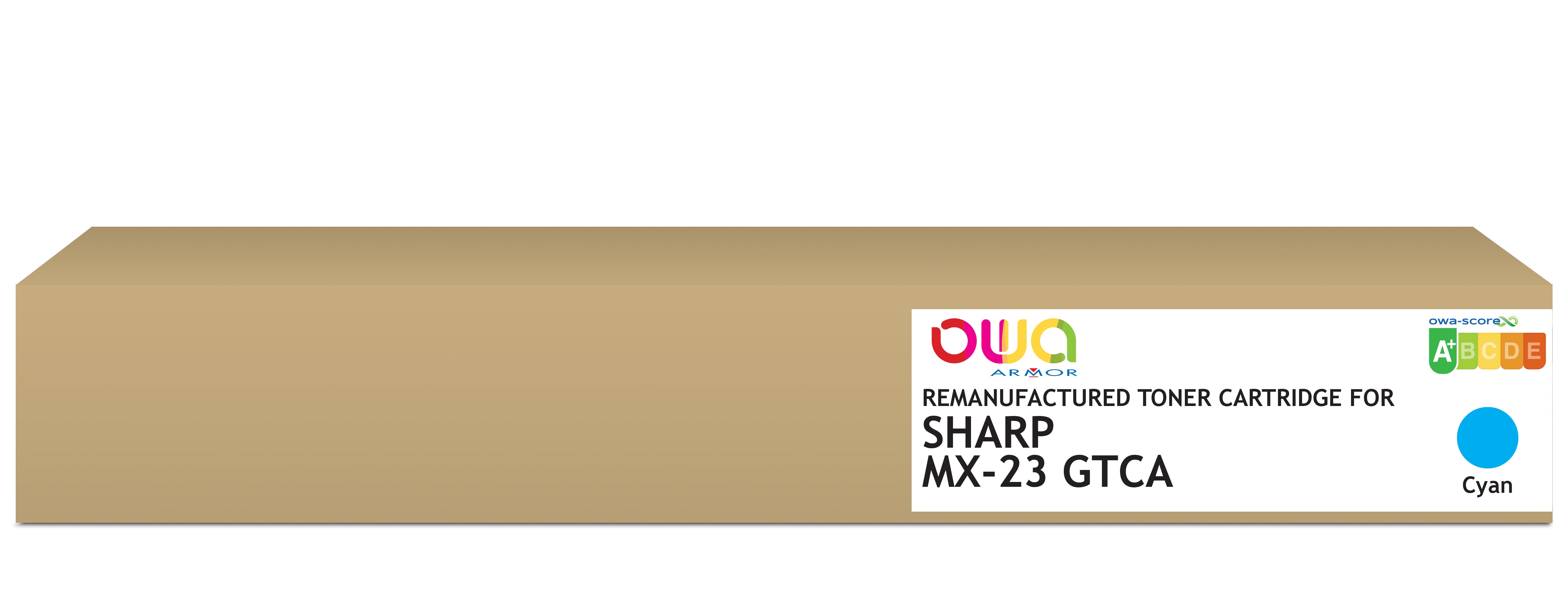 Sharp Sharp Mx-23 Gtca - Remanufactured Toner Owa - Cyan