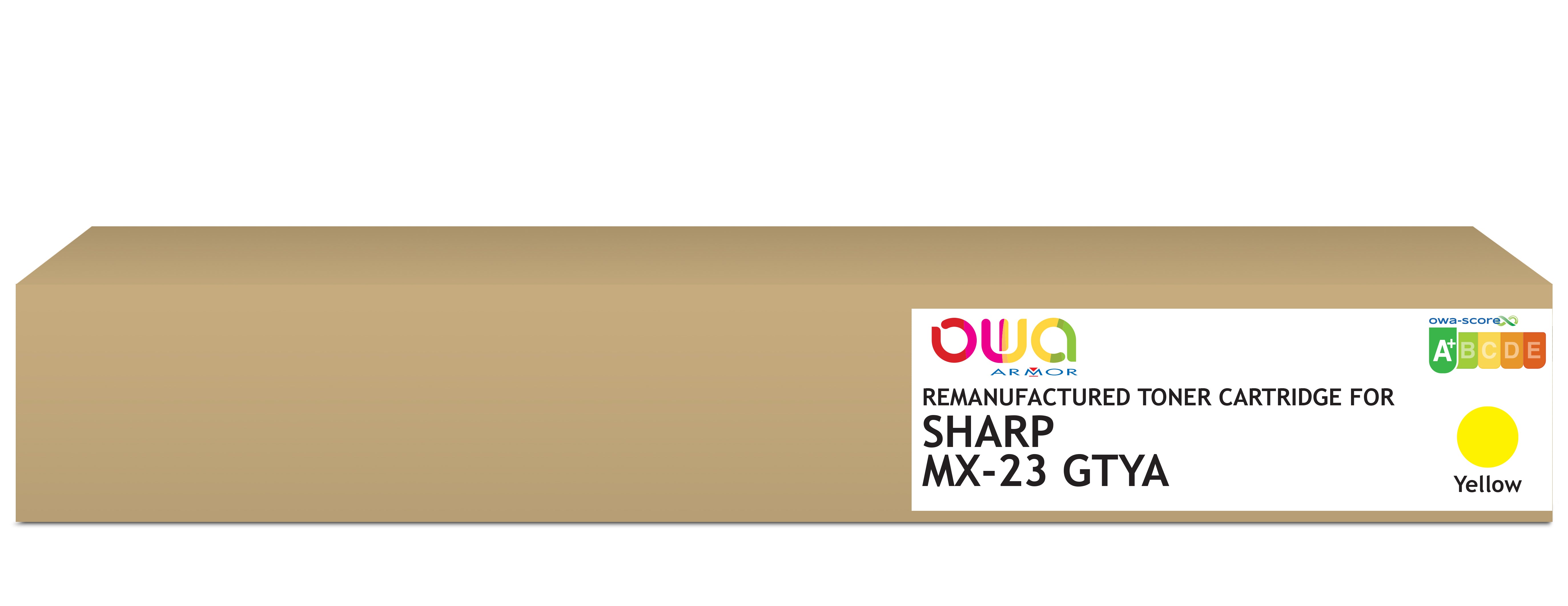 Sharp Sharp Mx-23 Gtya - Remanufactured Toner Owa - Yellow