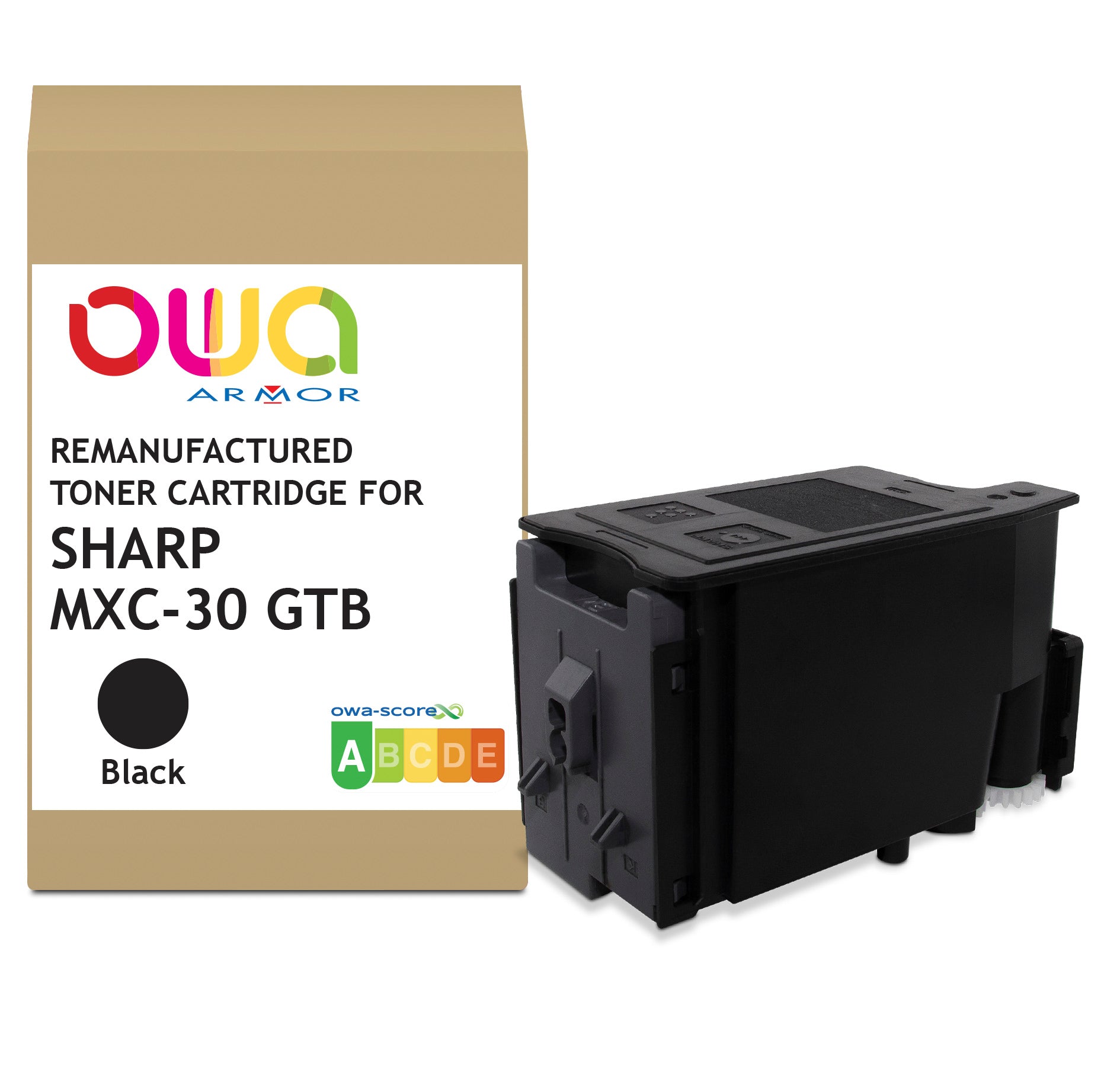 Sharp Sharp Mxc-30 Gtb - Remanufactured Toner Owa - Black