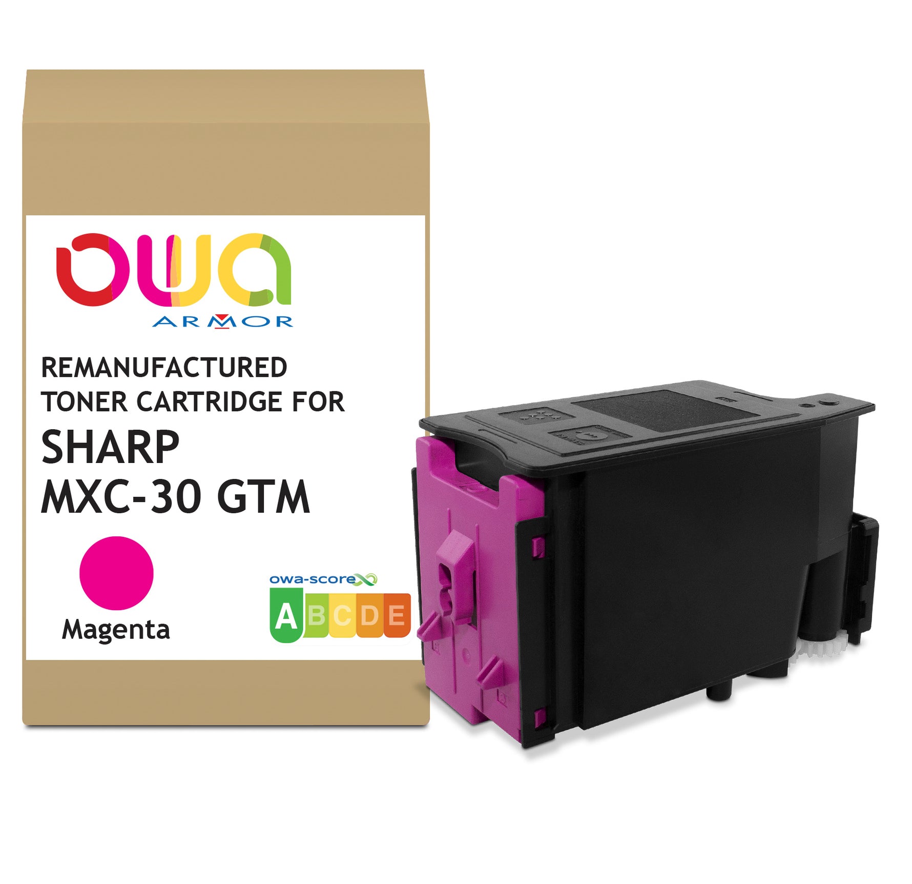 Sharp Sharp Mxc-30 Gtm - Remanufactured Toner Owa - Magenta