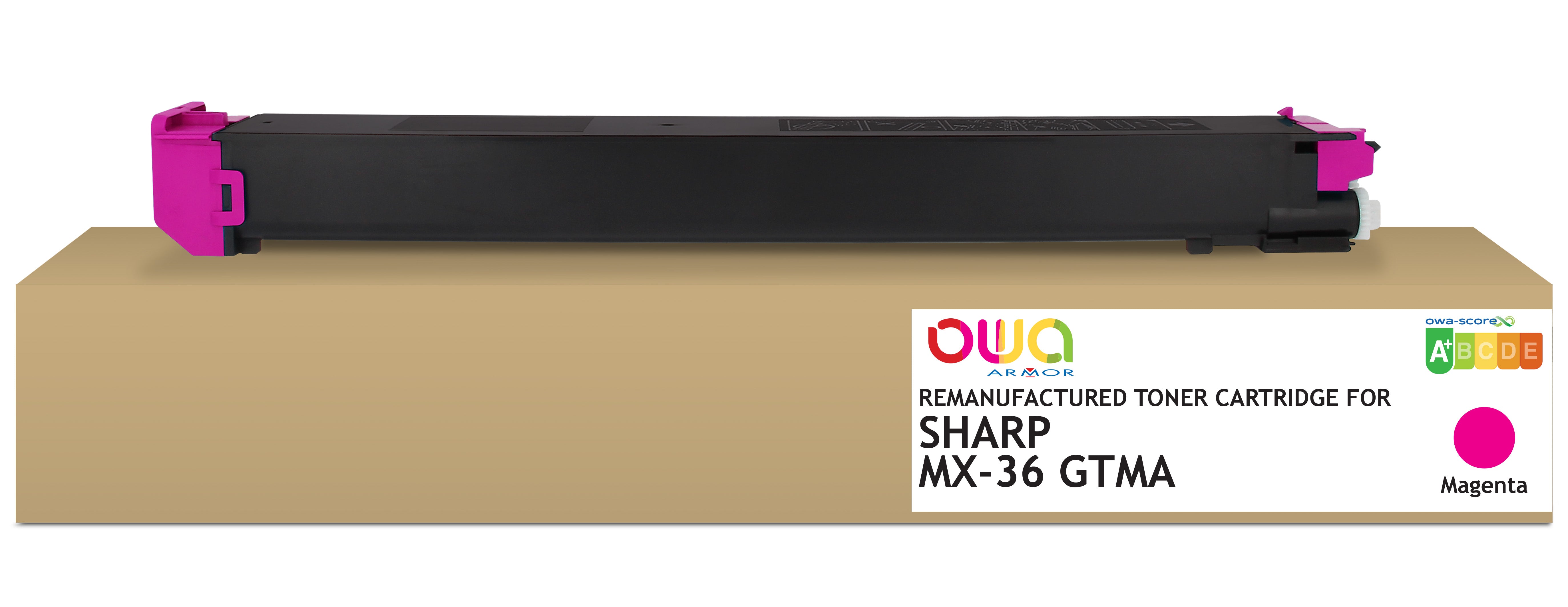Sharp Sharp Mx-36 Gtma - Remanufactured Toner Owa - Magenta