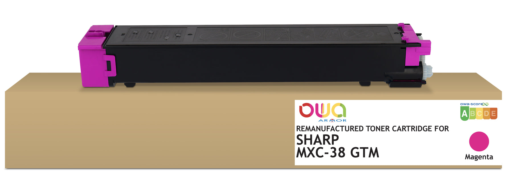 Sharp Sharp Mxc-38 Gtm - Remanufactured Toner Owa - Magenta