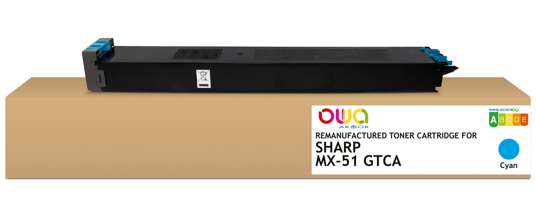 Sharp Sharp Mx-51 Gtca - Remanufactured Toner Owa - Cyan