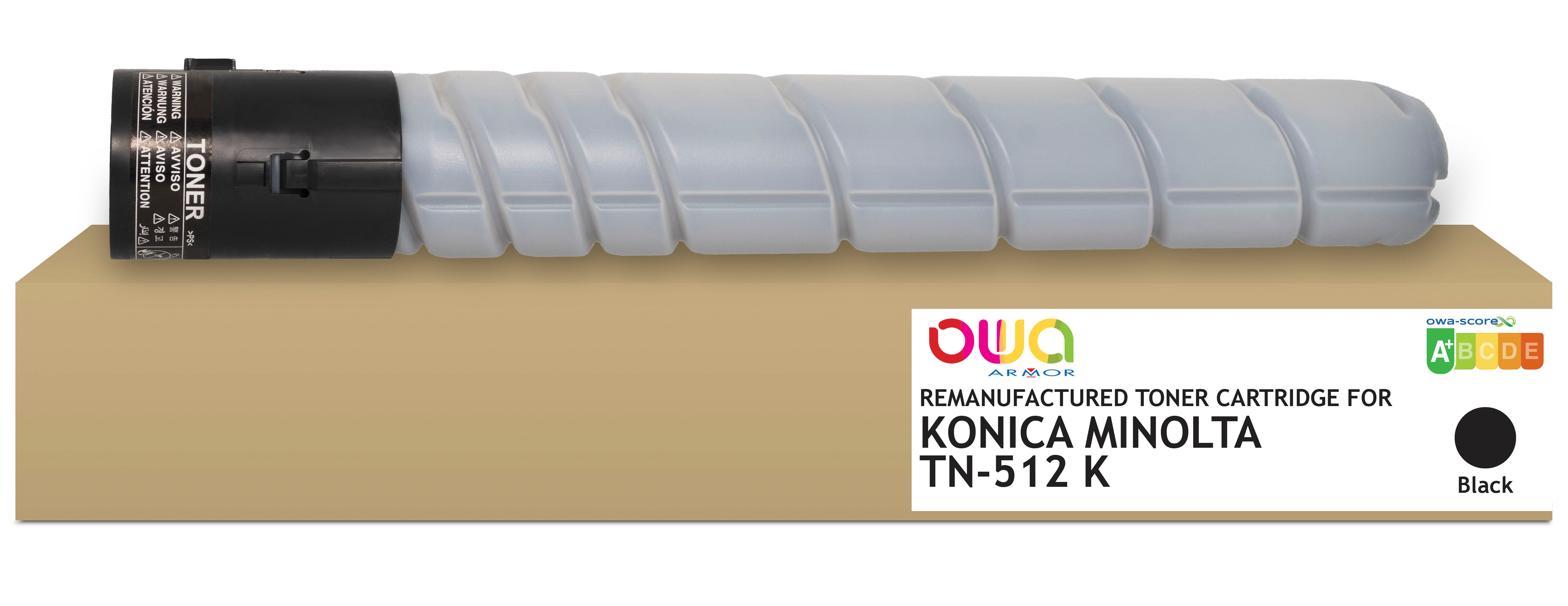 Konica Minolta Konica Minolta Tn512k - Remanufactured Toner Owa - Black
