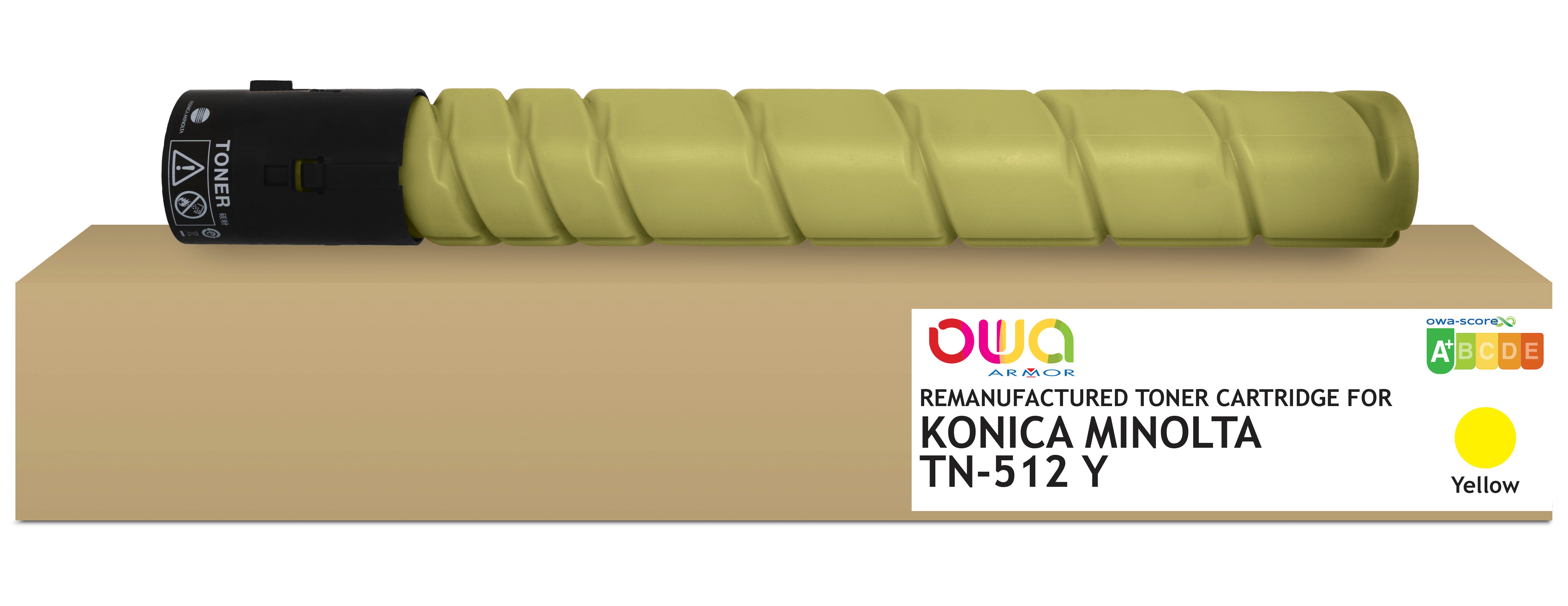 Konica Minolta Konica Minolta Tn512y - Remanufactured Toner Owa - Yellow