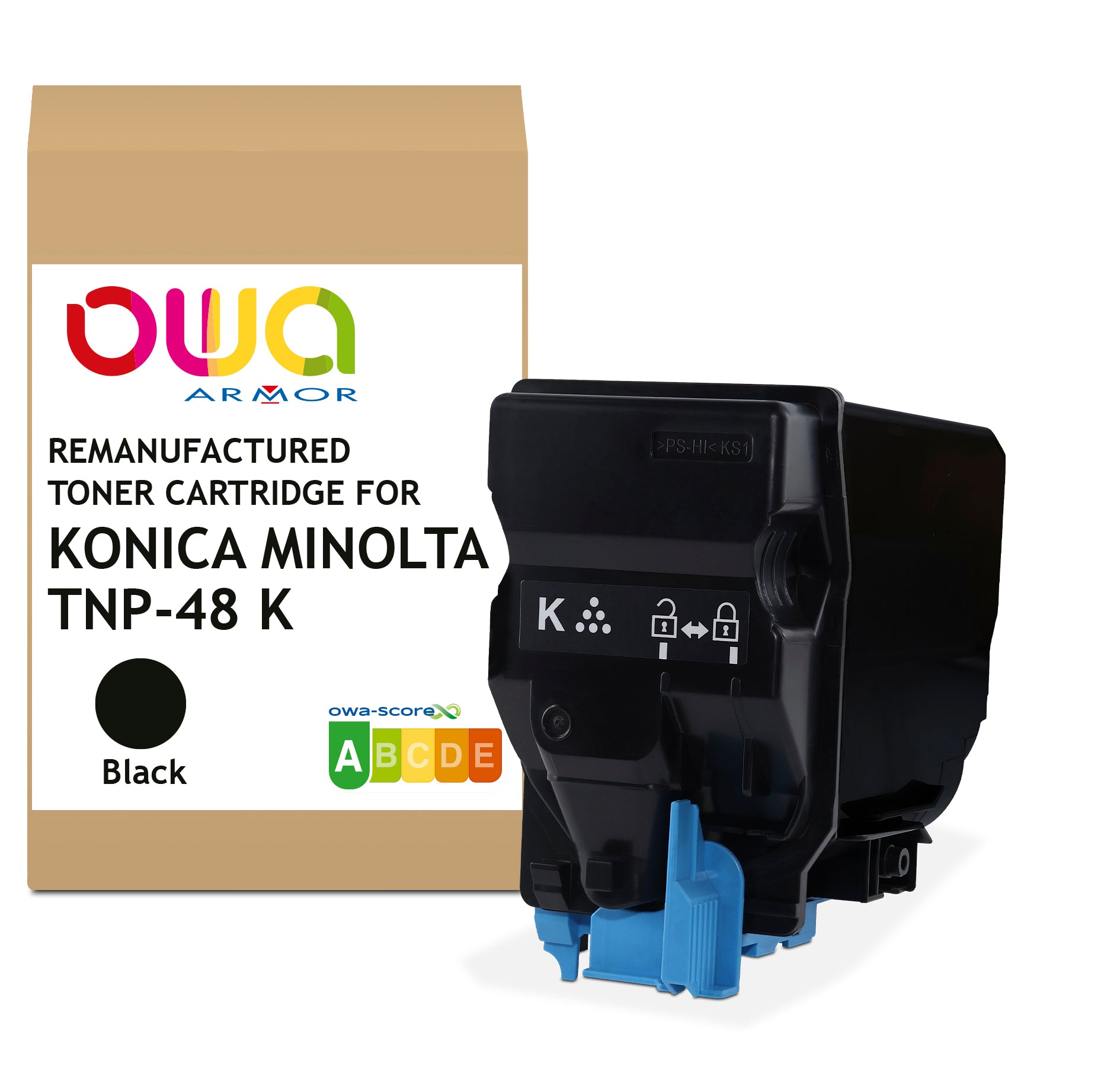 Konica Minolta Konica Minolta Tnp48k/Tnp49k - Remanufactured Toner Owa - Black