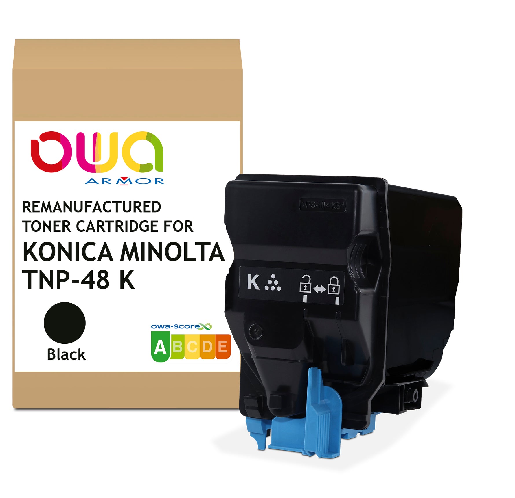 Konica Minolta Konica Minolta Tnp48k/Tnp49k - Remanufactured Toner Owa - Black