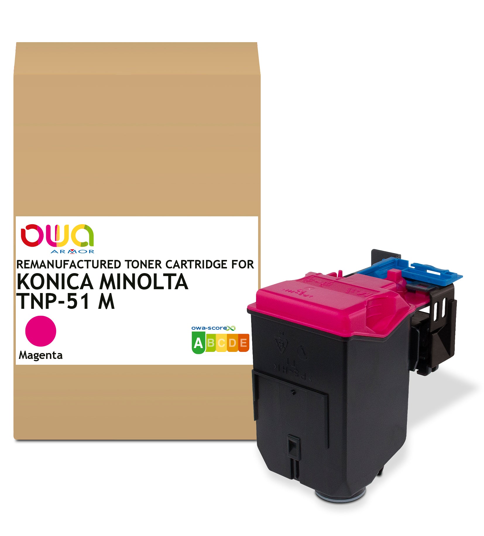 Konica Minolta Konica Minolta Tnp51m - Remanufactured Toner Owa - Magenta