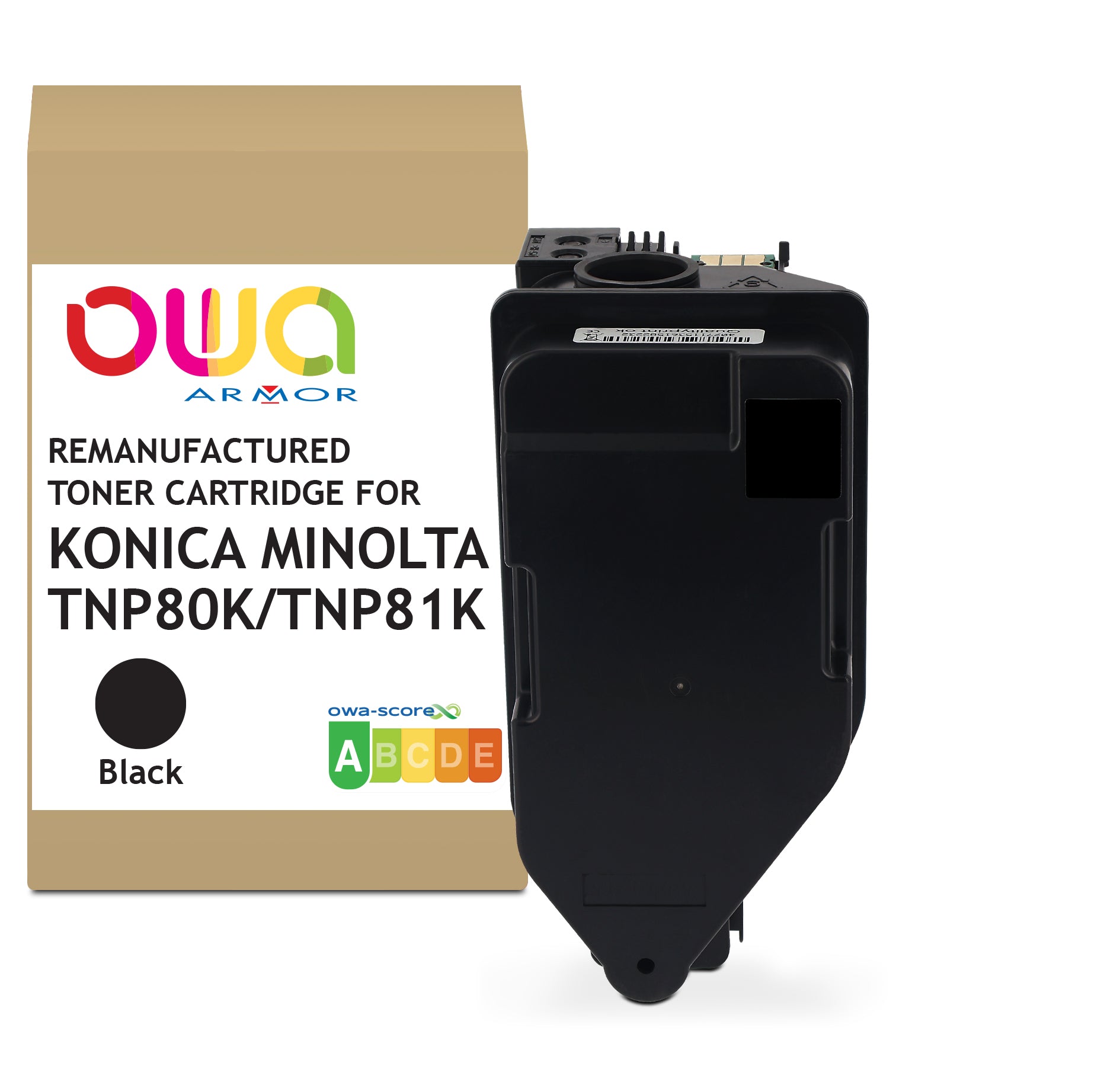 Konica Minolta Konica Minolta Tnp80k/Tnp81k - Remanufactured Toner Owa - Black