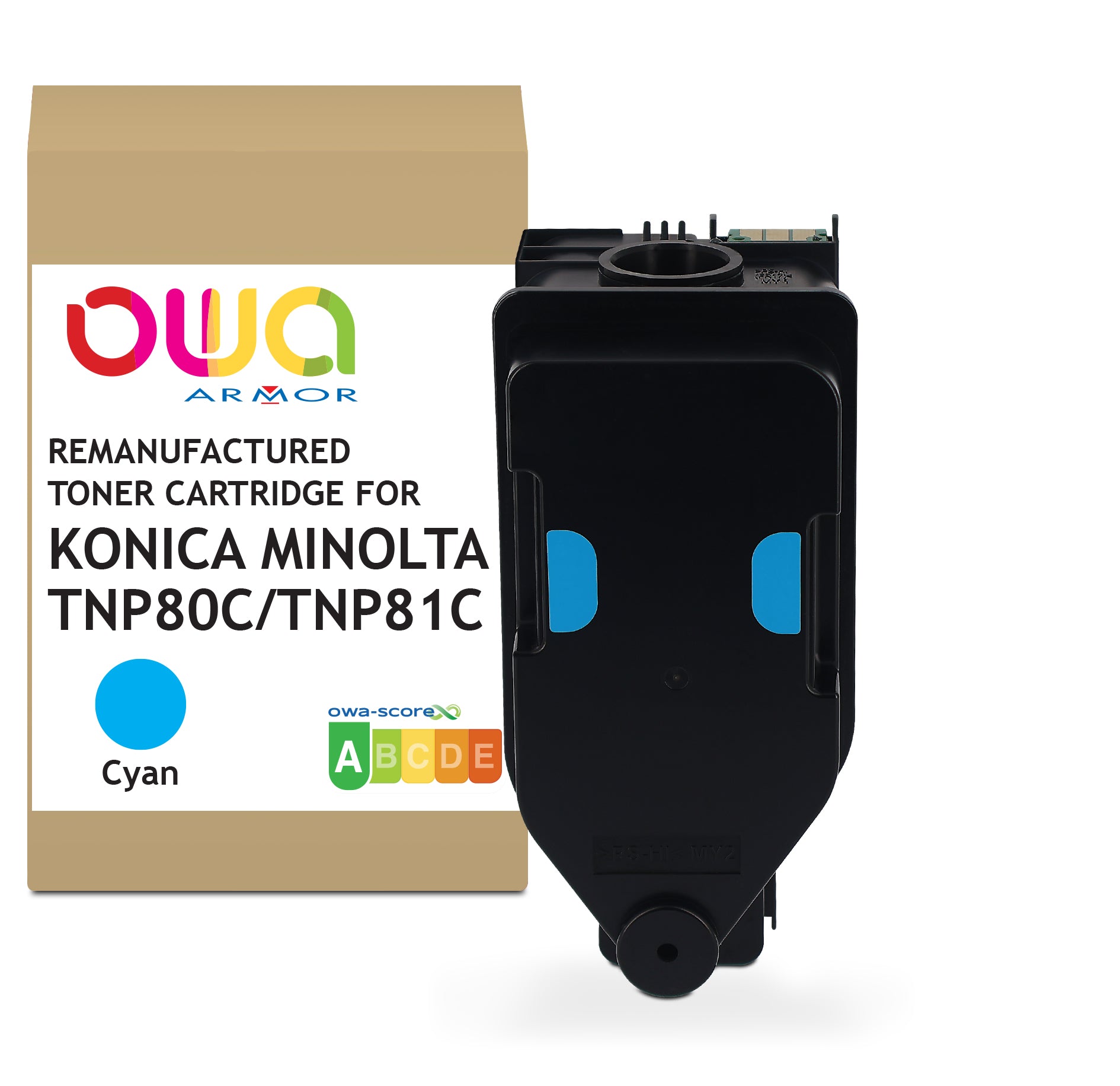 Konica Minolta Konica Minolta Tnp80c/Tnp81c - Remanufactured Toner Owa - Cyan