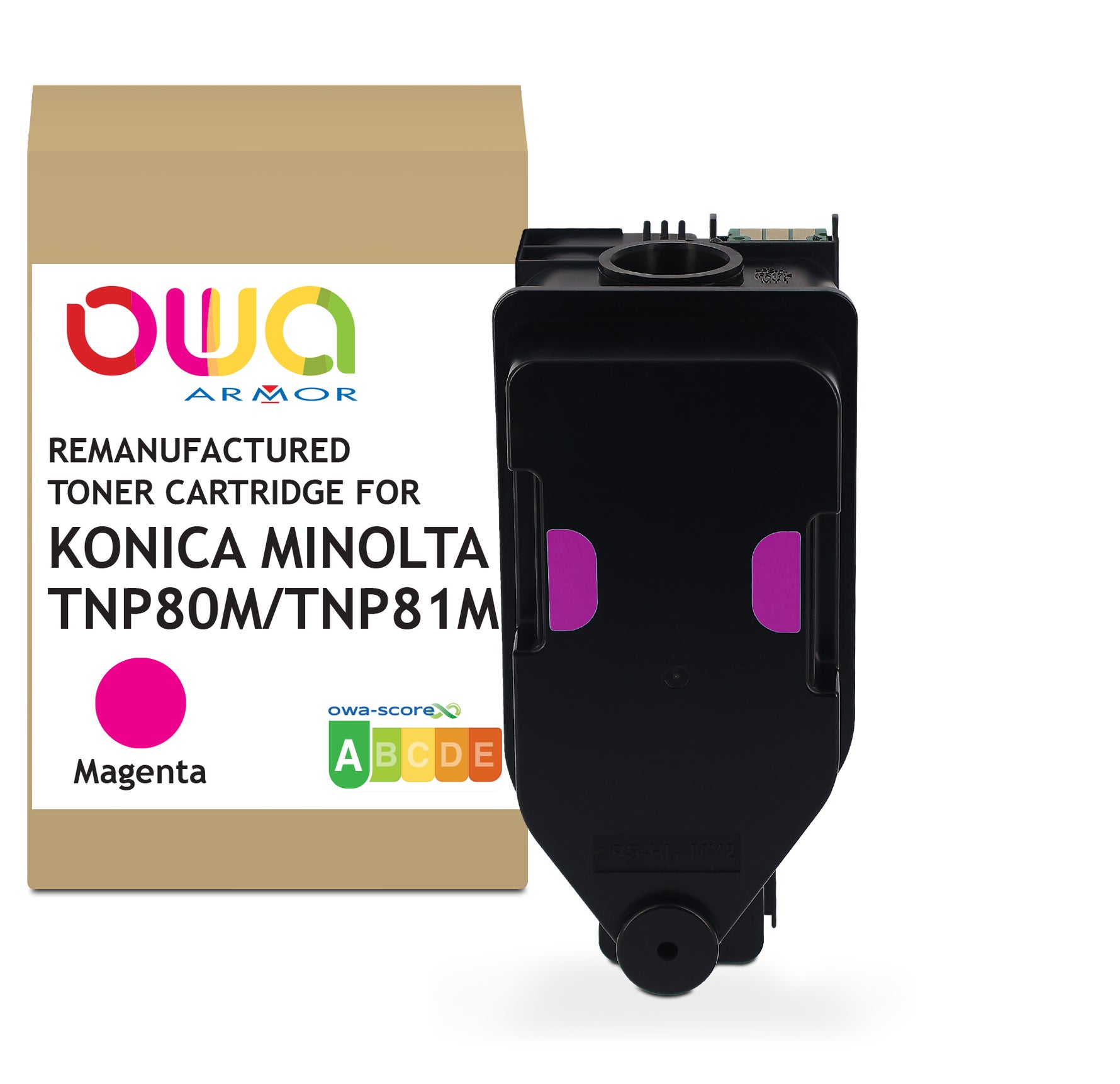 Konica Minolta Konica Minolta Tnp80m/Tnp81m - Remanufactured Toner Owa - Magenta