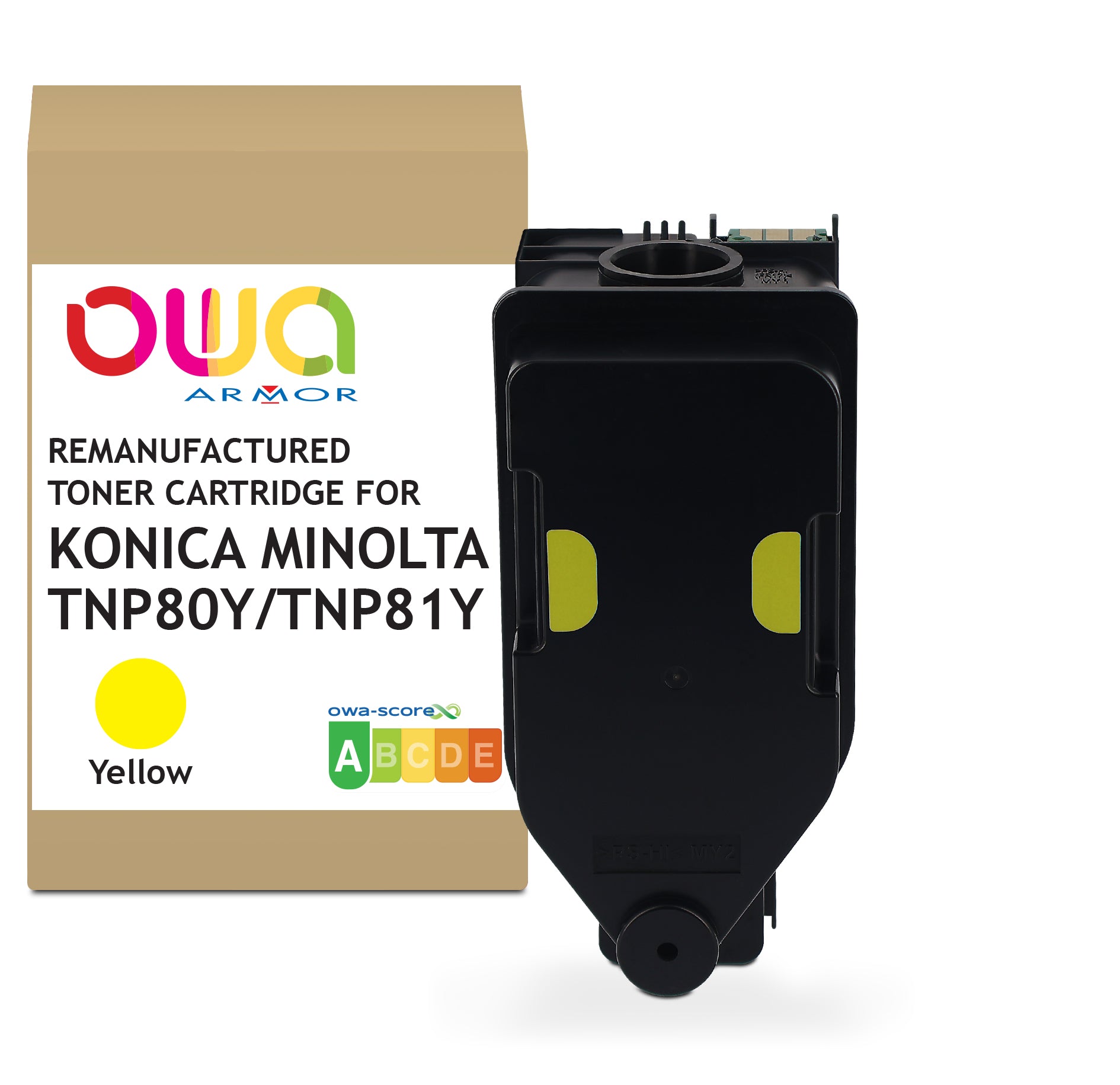 Konica Minolta Konica Minolta Tnp80y/Tnp81y - Remanufactured Toner Owa - Yellow
