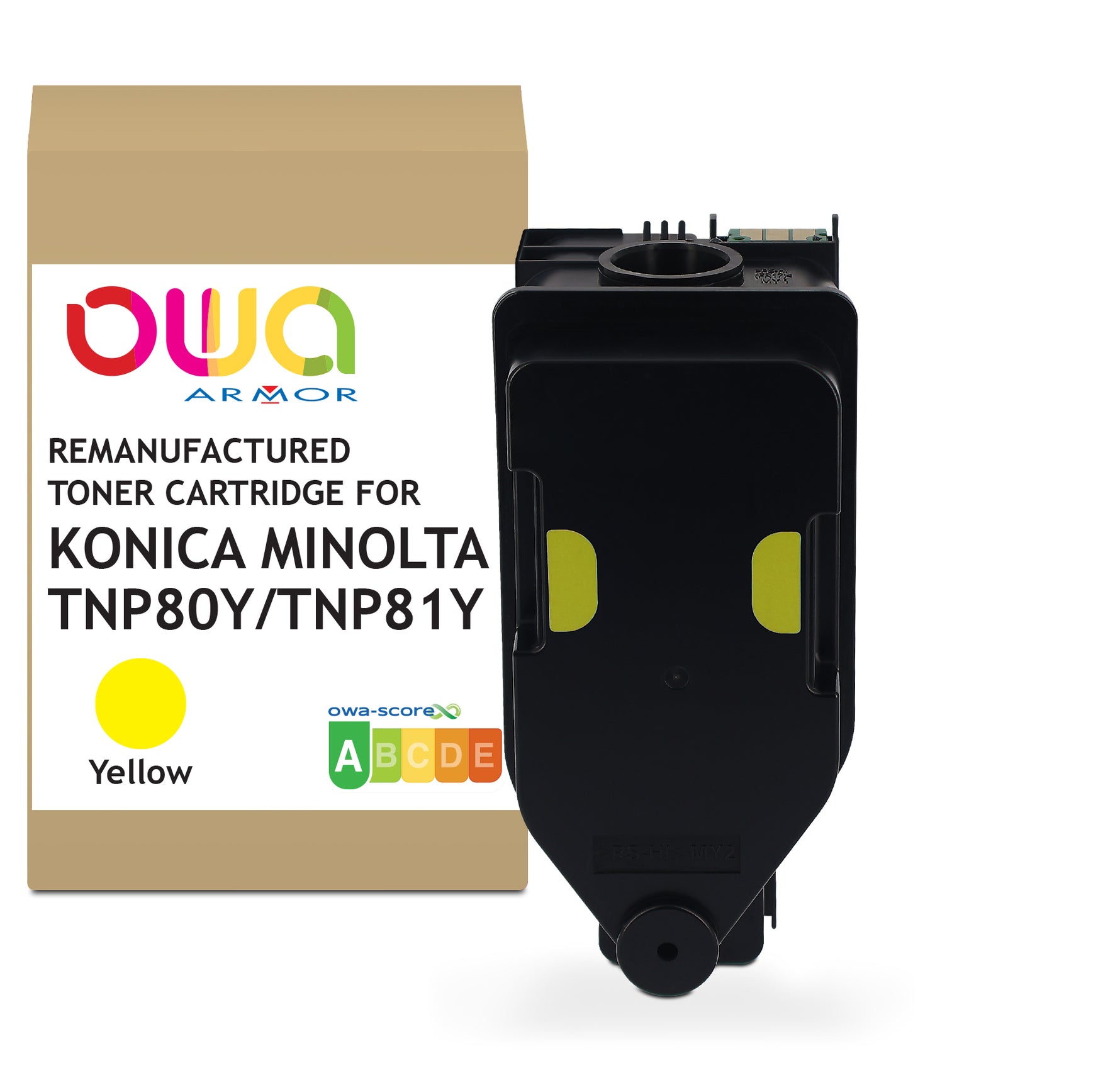 Konica Minolta Konica Minolta Tnp80y/Tnp81y - Remanufactured Toner Owa - Yellow