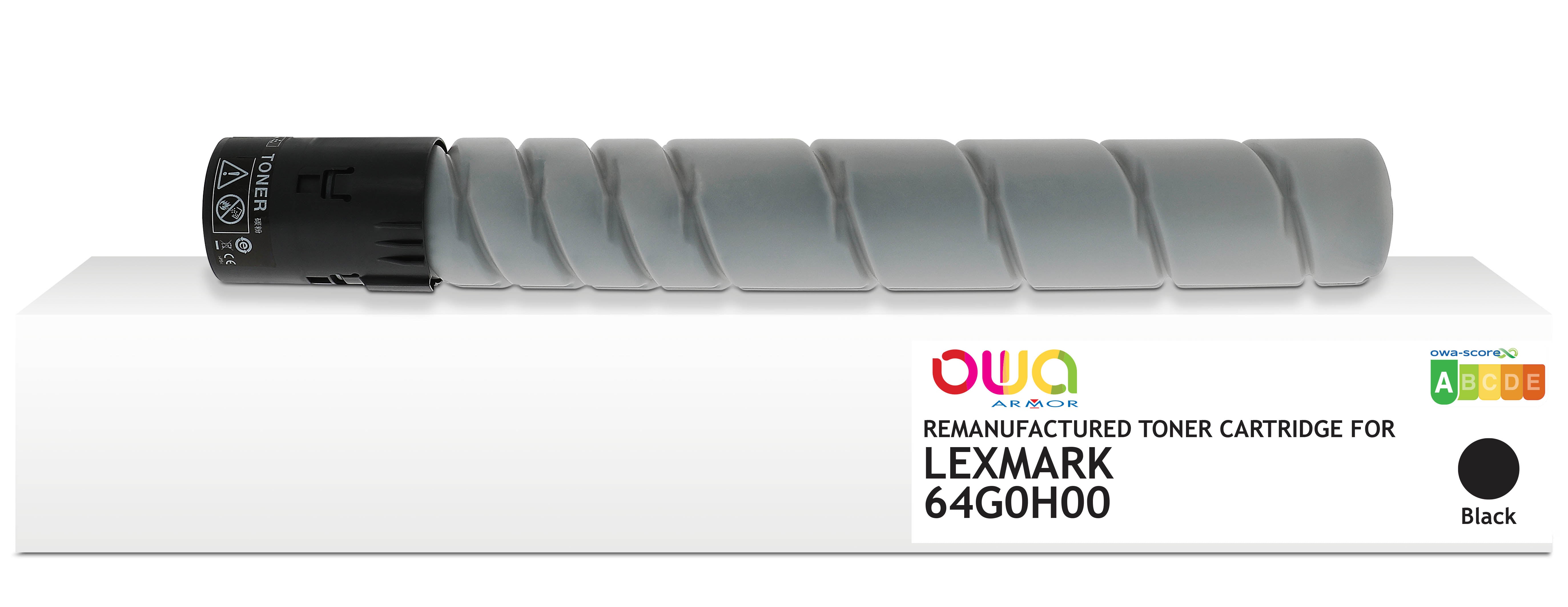 Lexmark Lexmark 64G0h00 - Remanufactured Toner Owa - Black