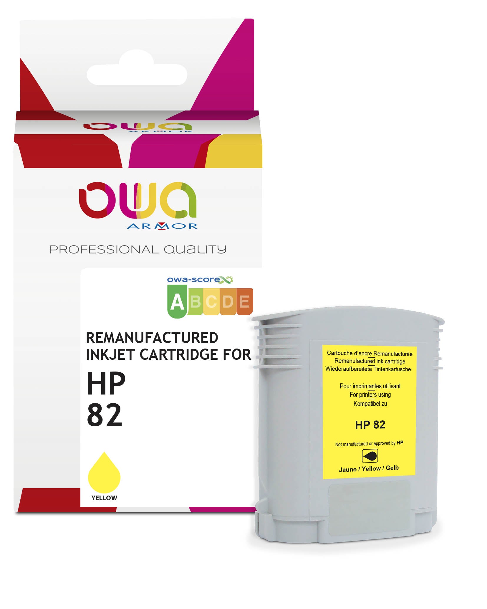 Hp Hp C4913a - Remanufactured Plotter Ink Cartridge Owa - Yellow