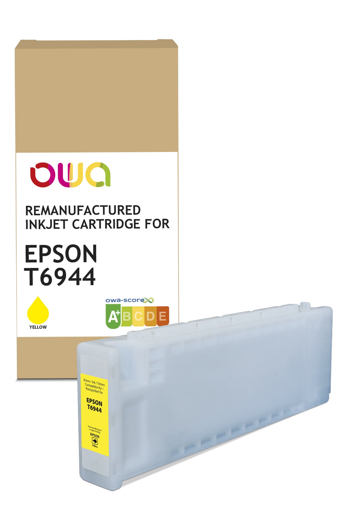 Epson Epson T6944 - Remanufactured Plotter Ink Cartridge Owa - High Capacity - Yellow