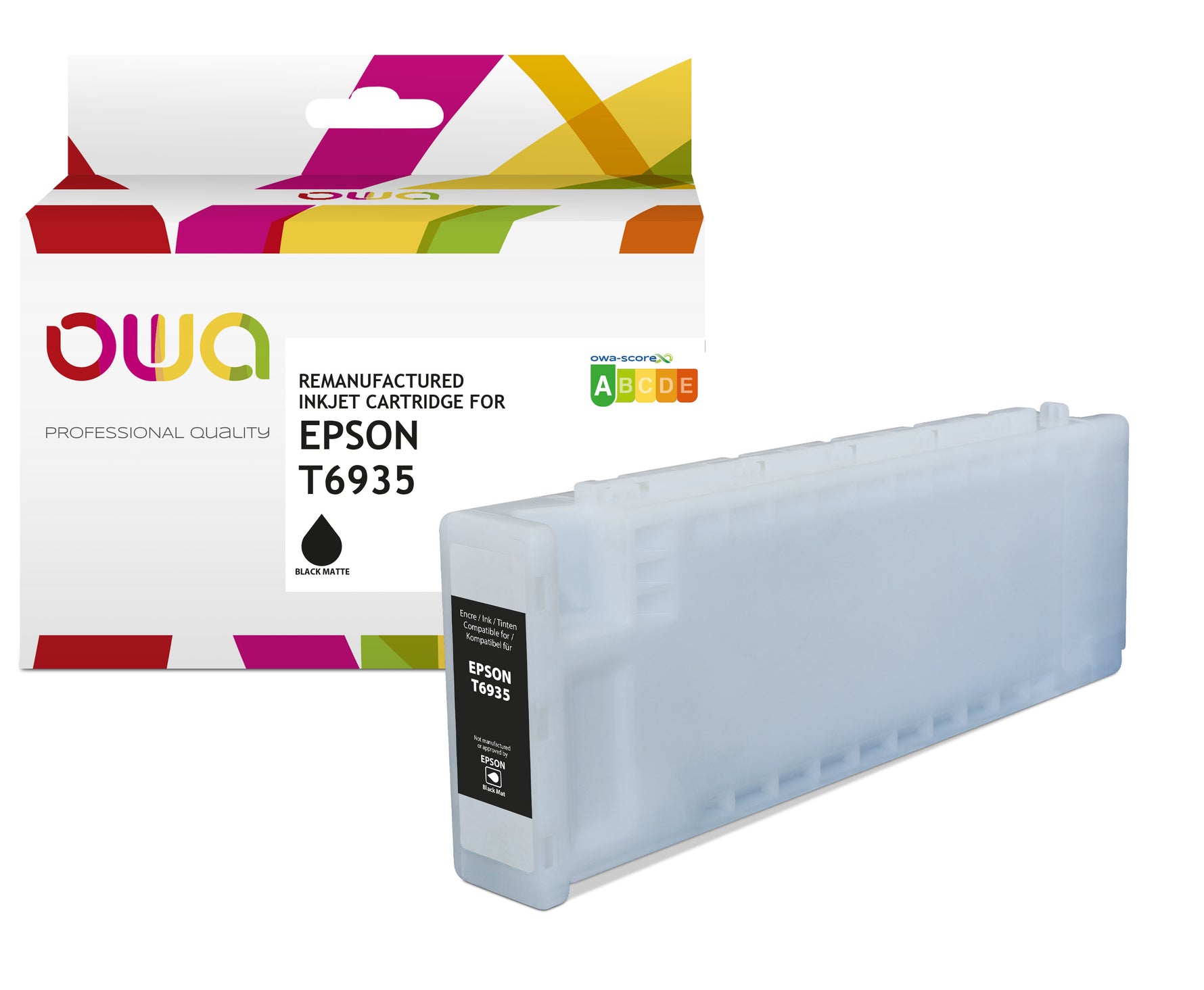 Epson Epson T6935 - Remanufactured Plotter Ink Cartridge Owa - Black Matt