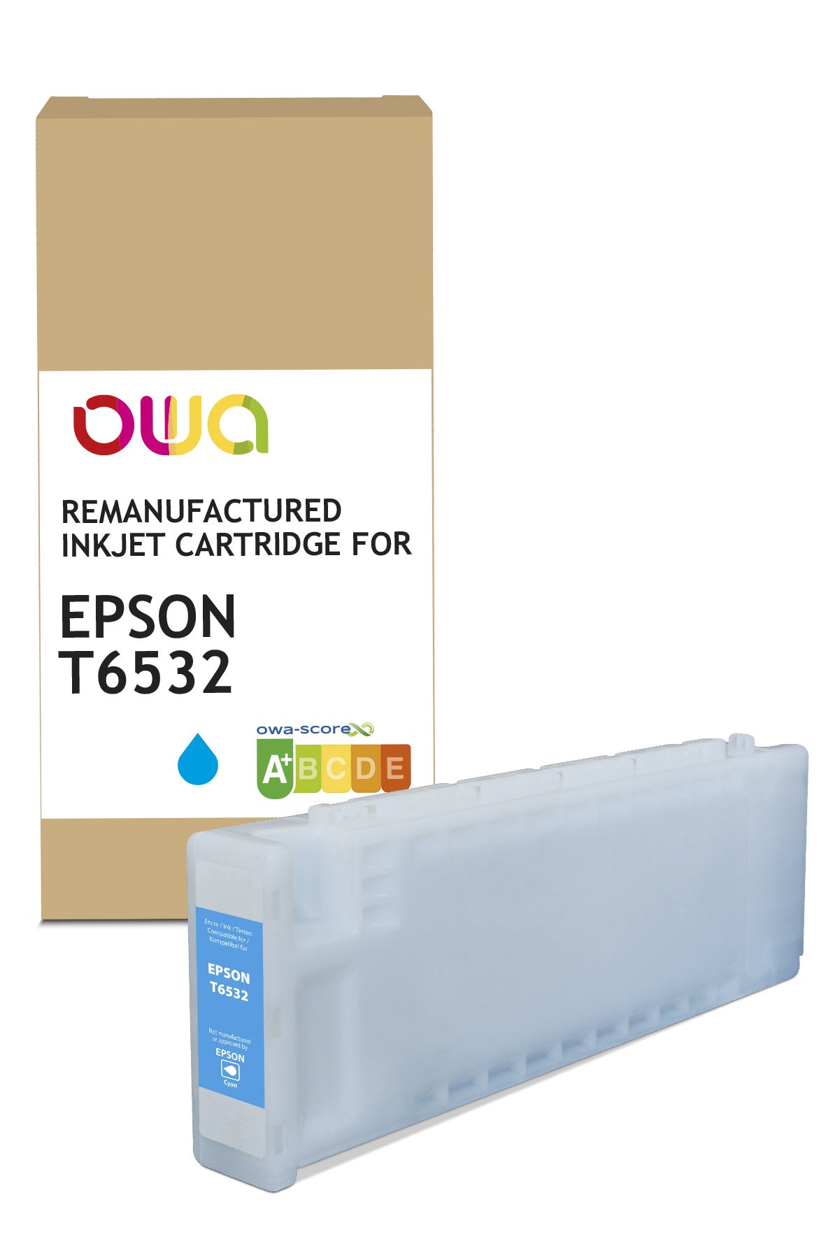 Epson Epson C 13 T 653200 - Remanufactured Plotter Ink Cartridge Owa - Cyan